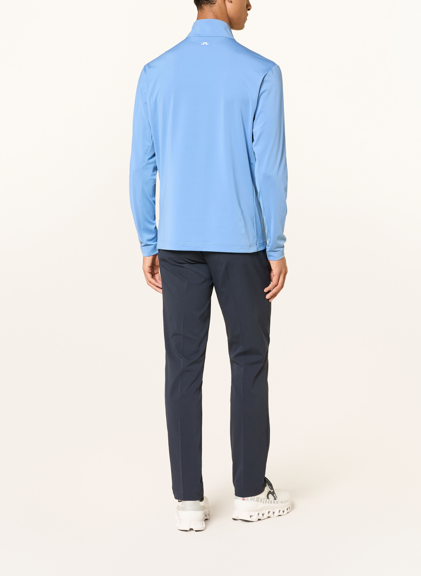 J.LINDEBERG Functional shirt: LIGHT BLUE / WHITE