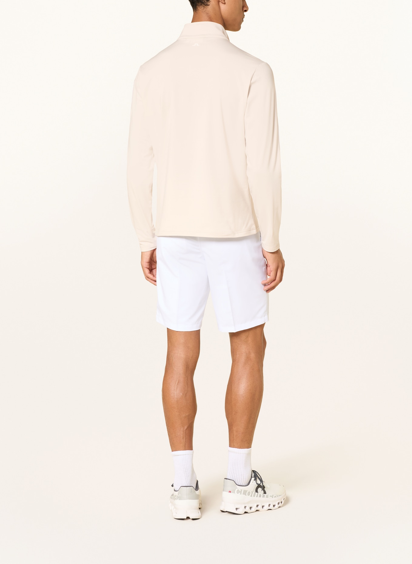 J.LINDEBERG Functional shirt: BEIGE / WHITE