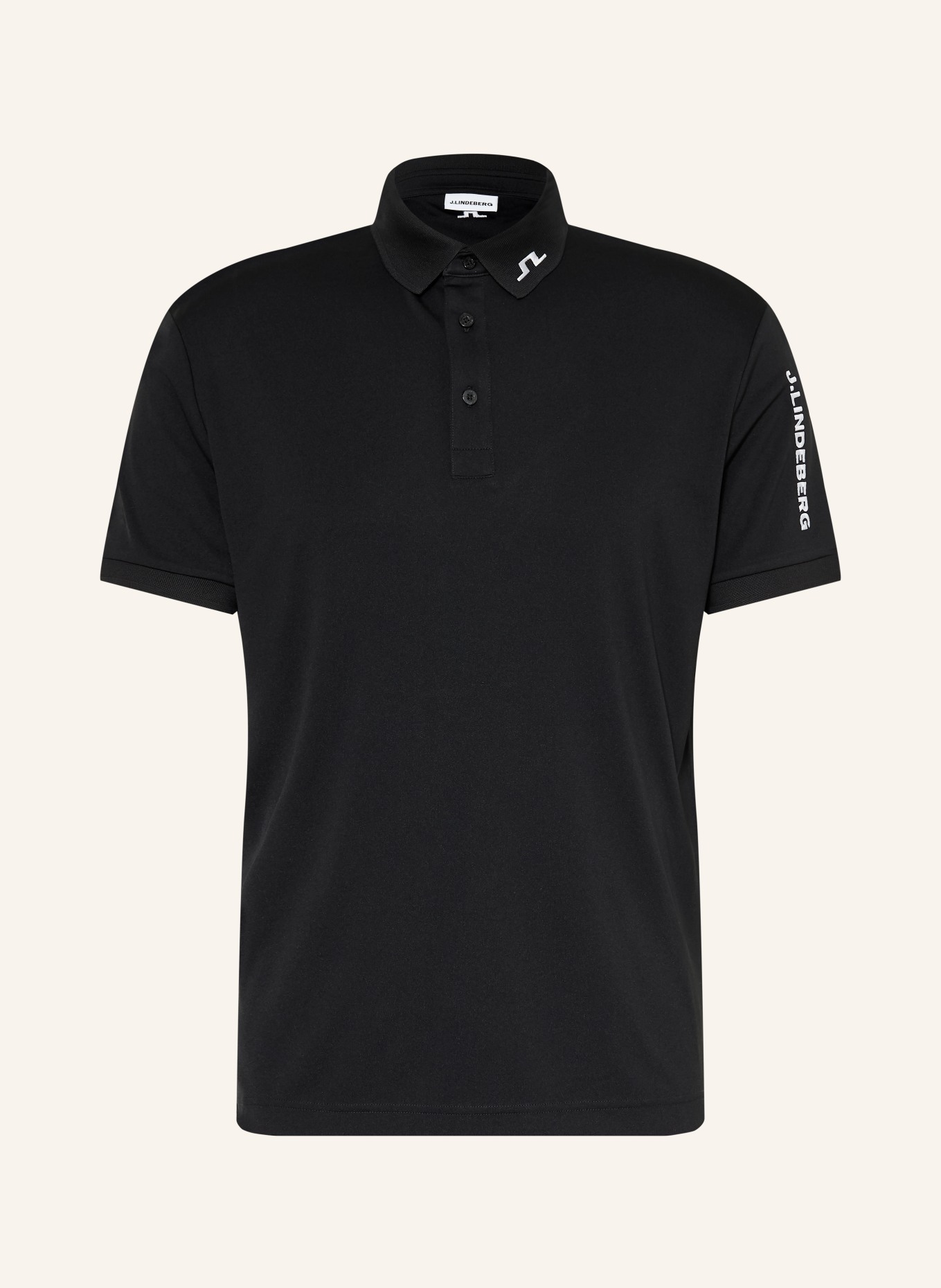 J.LINDEBERG Polo fonctionnel: NOIR / BLANC