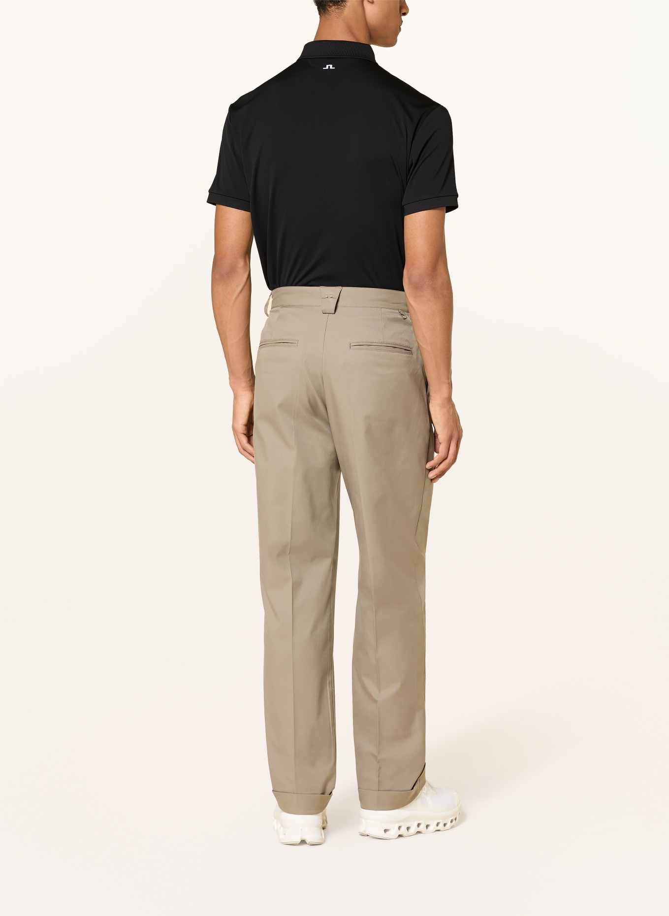 J.LINDEBERG Polo fonctionnel: NOIR / BLANC