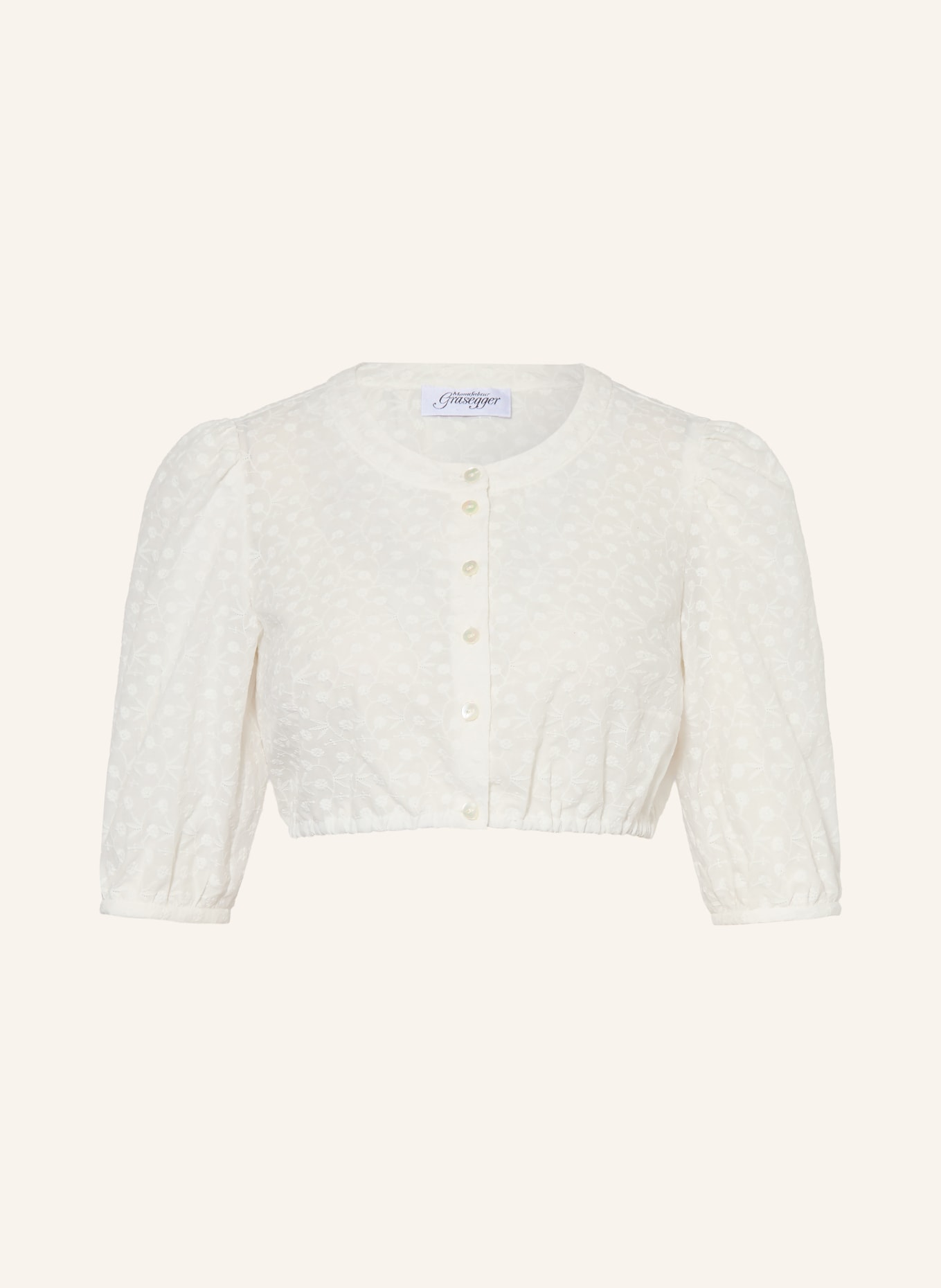 Grasegger Dirndlbluse EMMA: WEISS