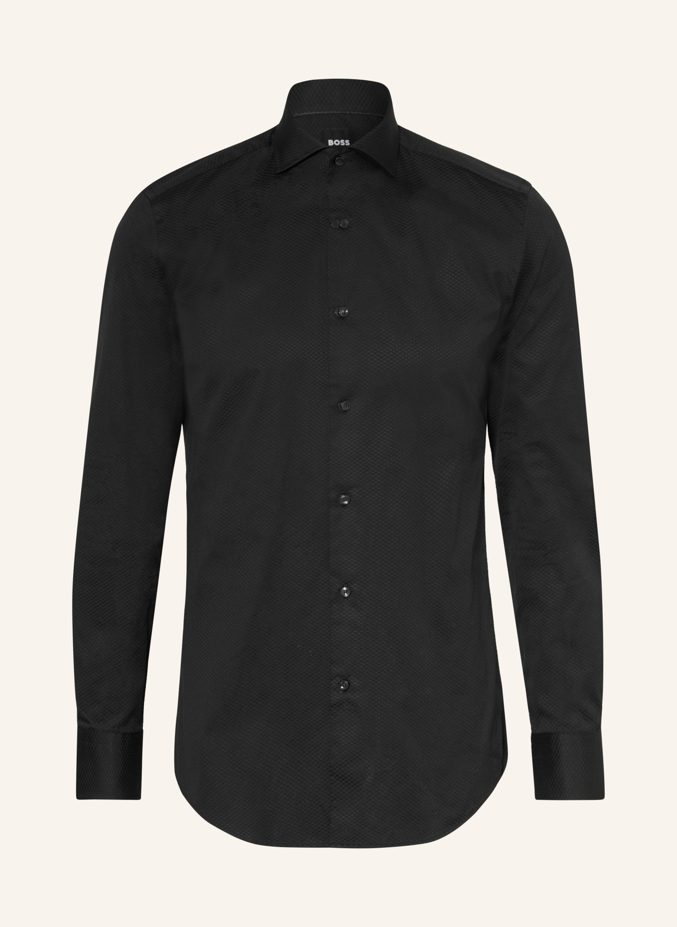 BOSS Hemd HANK Comfort Fit: SCHWARZ