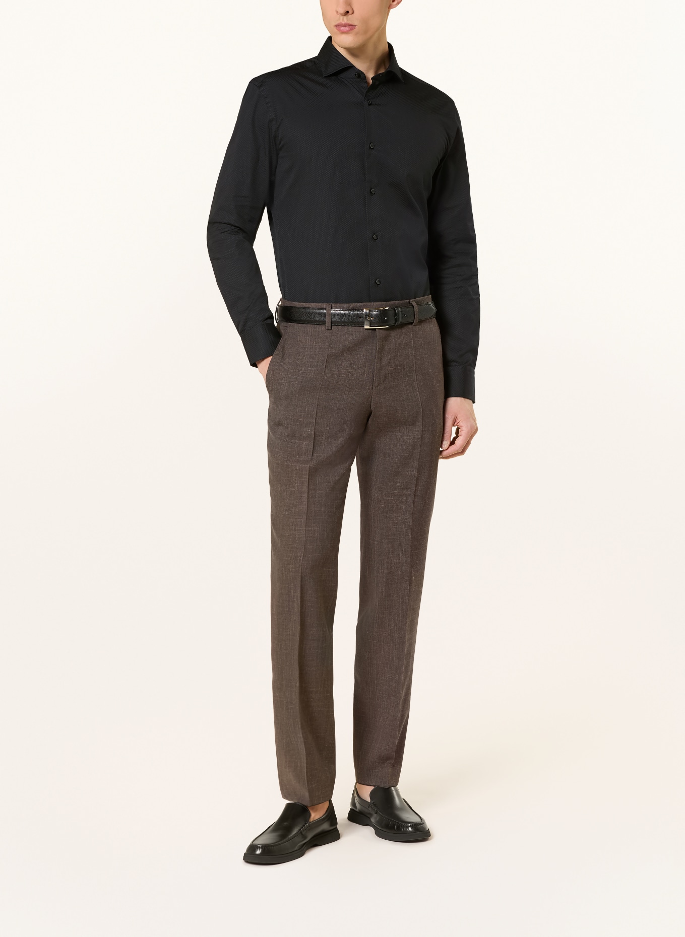 BOSS Hemd HANK Comfort Fit: SCHWARZ