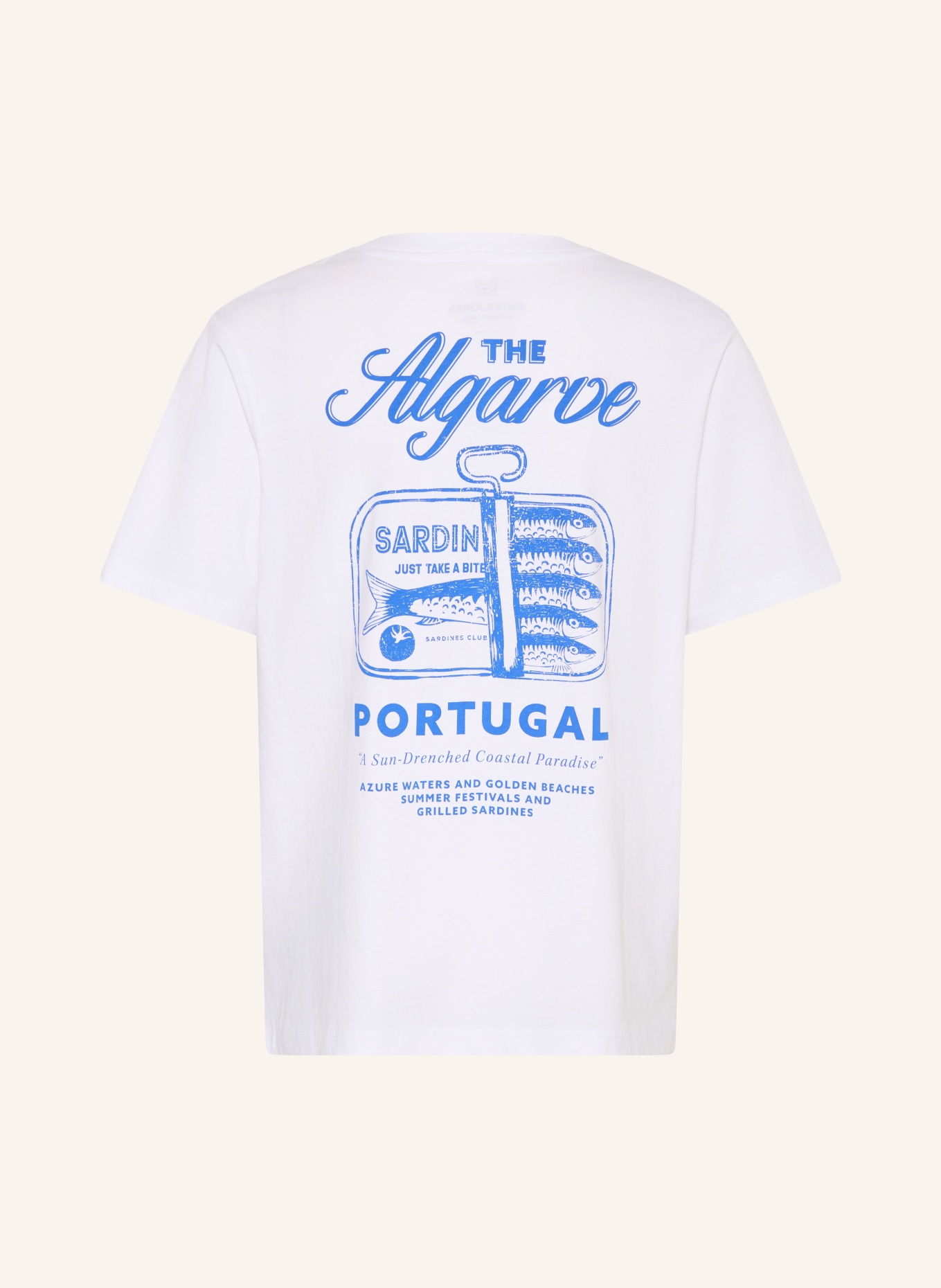 JACK&JONES T-Shirt: WEISS / BLAU