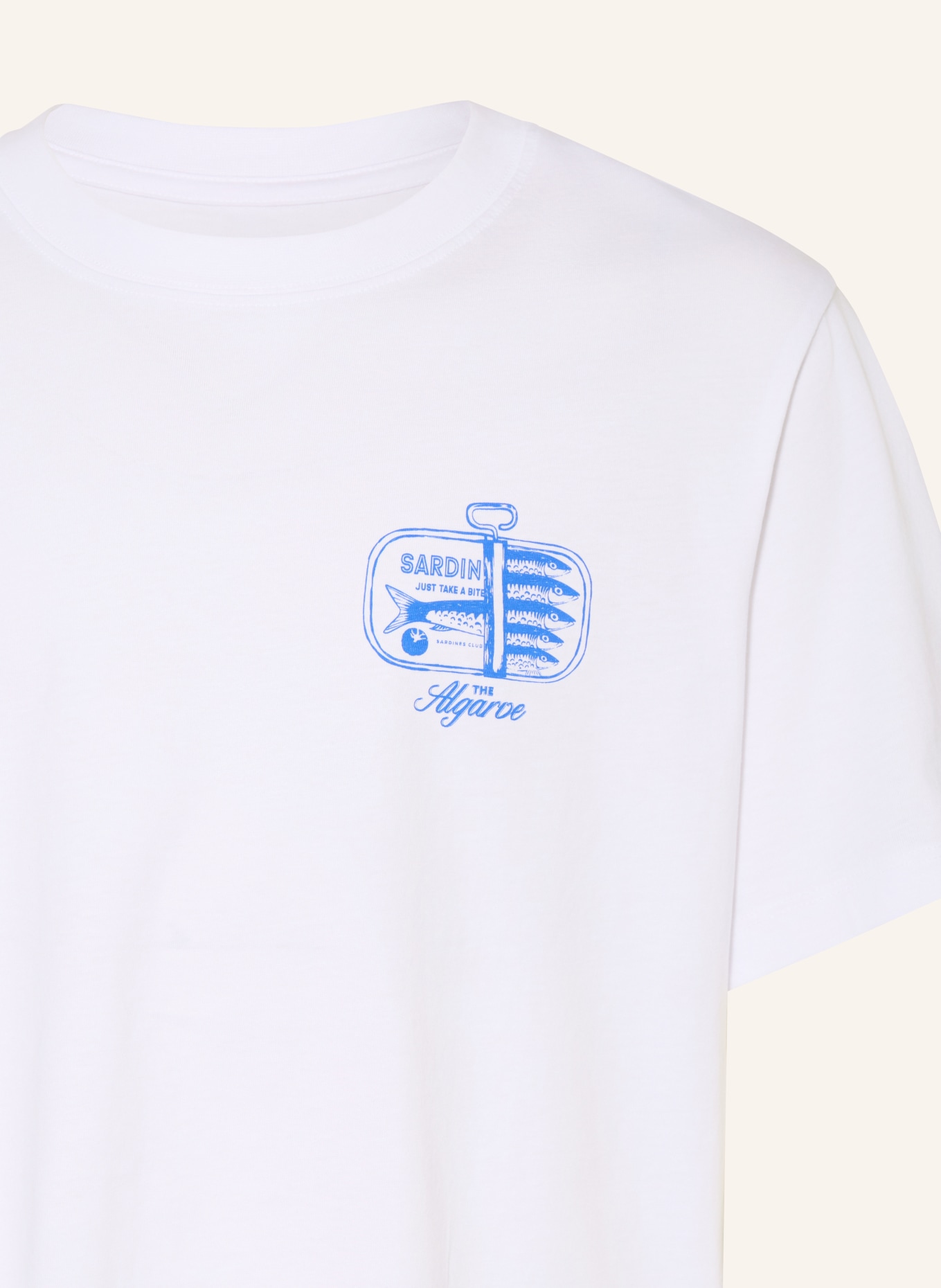 JACK&JONES T-Shirt: WEISS / BLAU