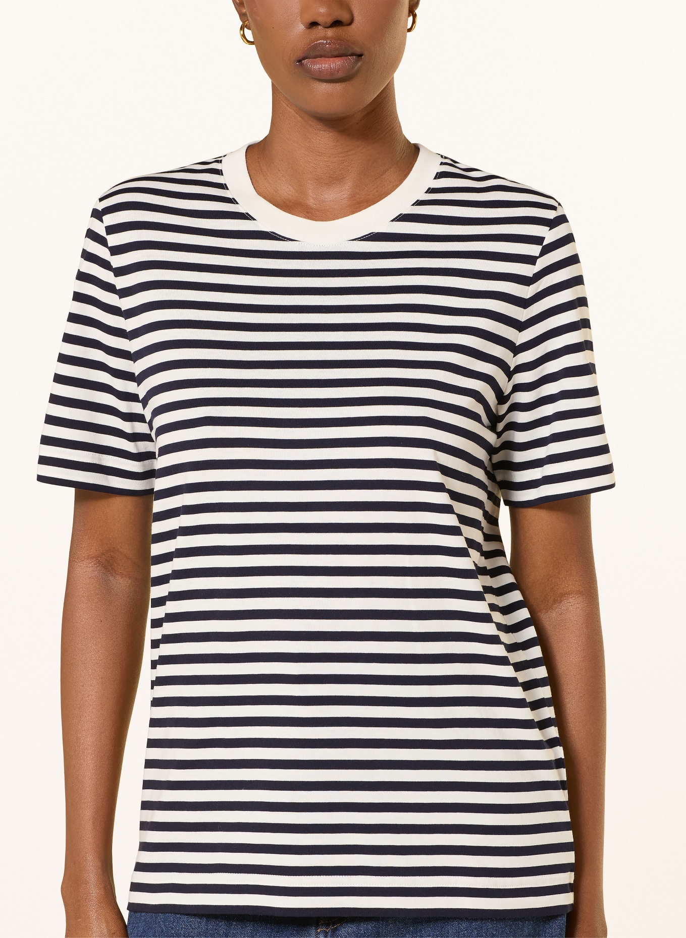 ARKET T-Shirt: WEISS / SCHWARZ