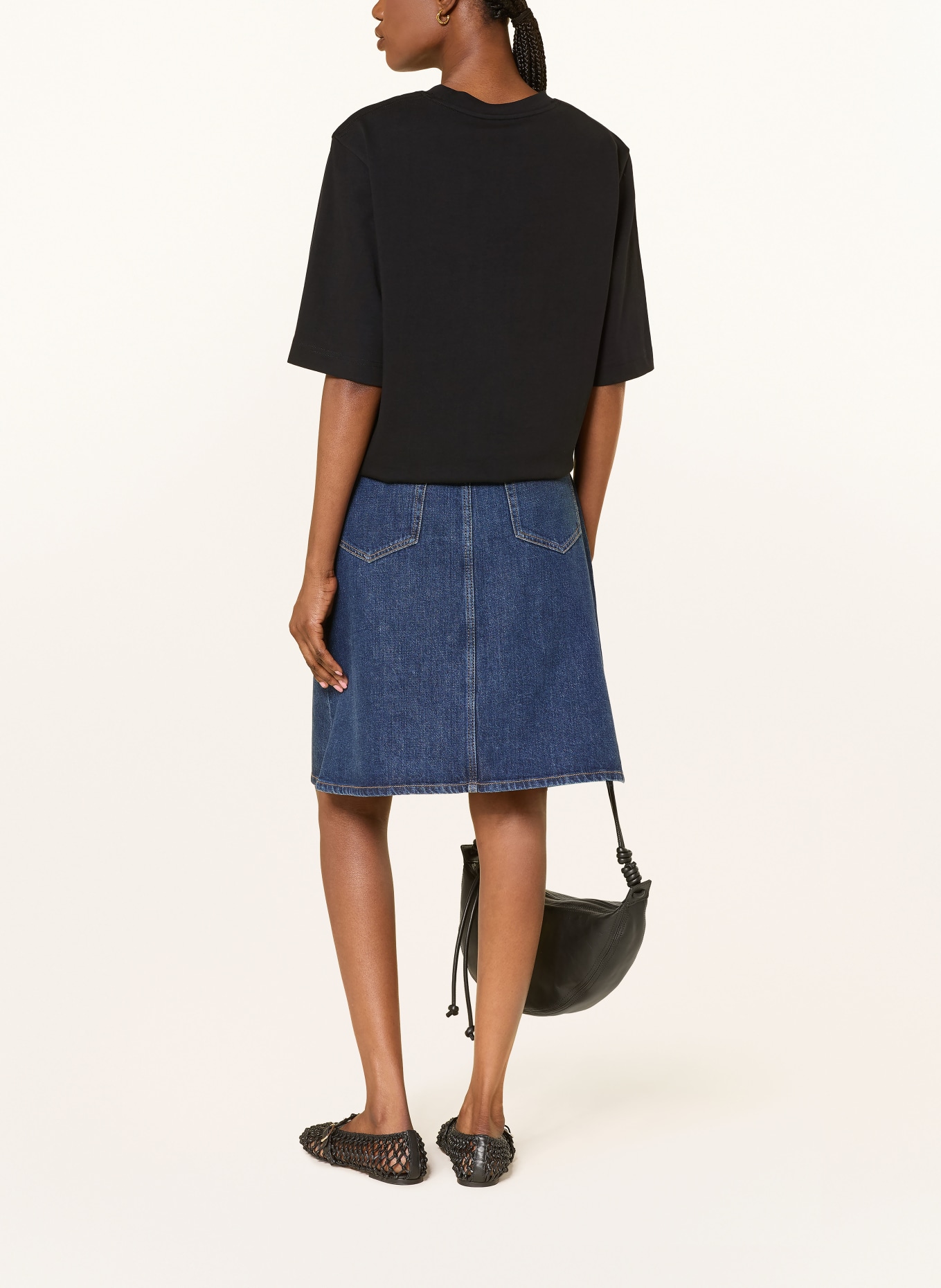 ARKET T-shirt: ZWART