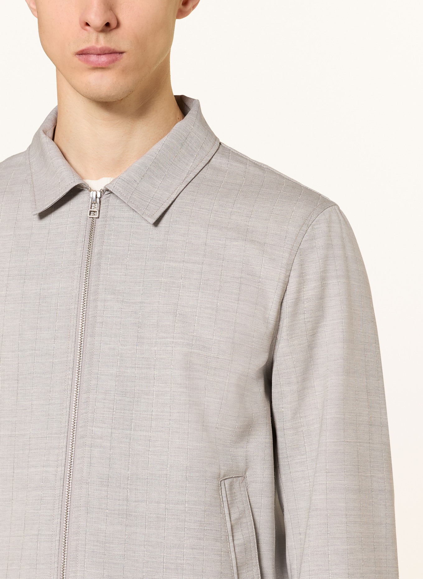 TIGER OF SWEDEN BARNABY Overshirt: GRAY