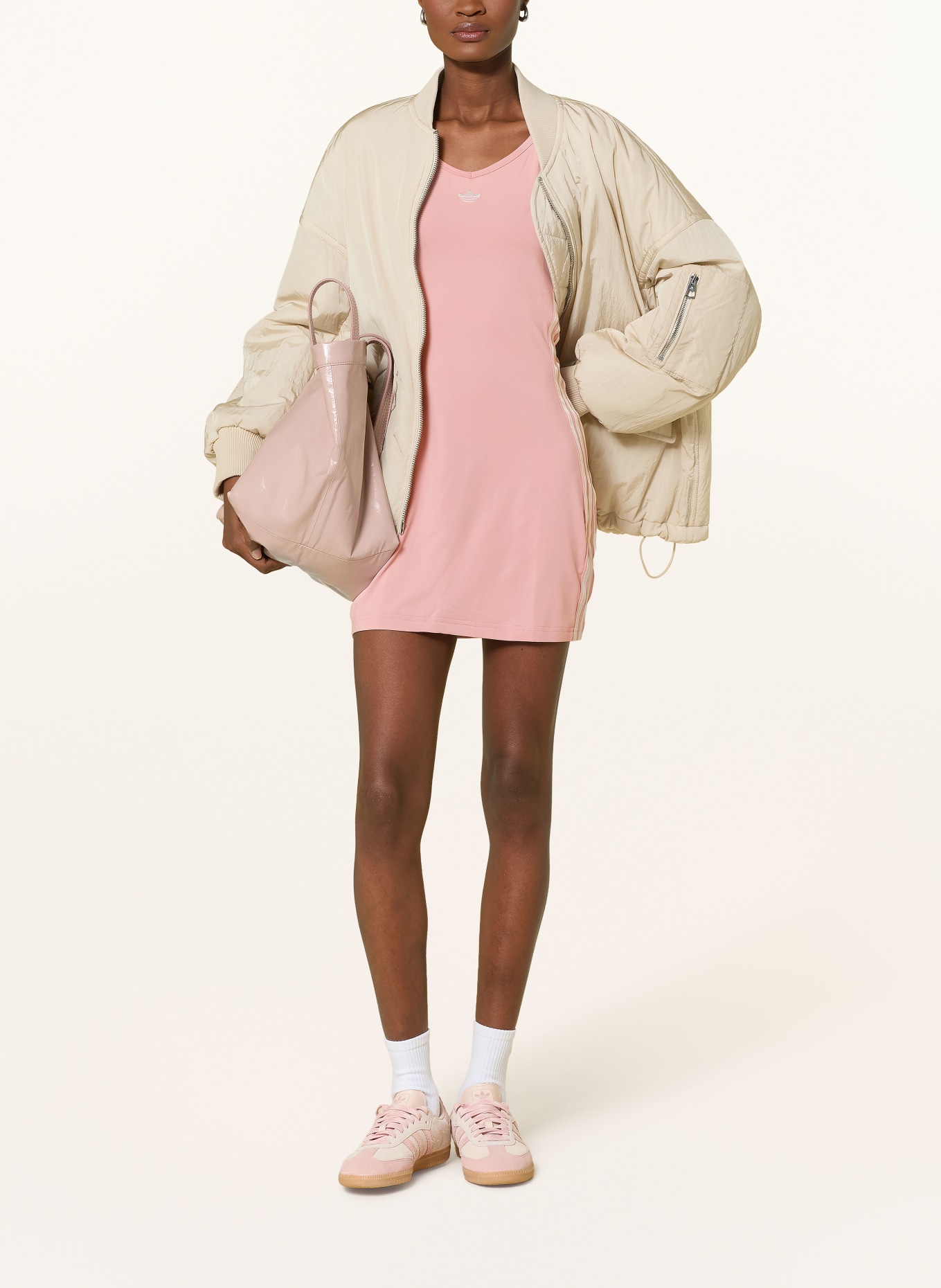 adidas Originals Jerseykleid ADIDAS ORIGINALS SUMMER GLOW: ROSÉ / CREME