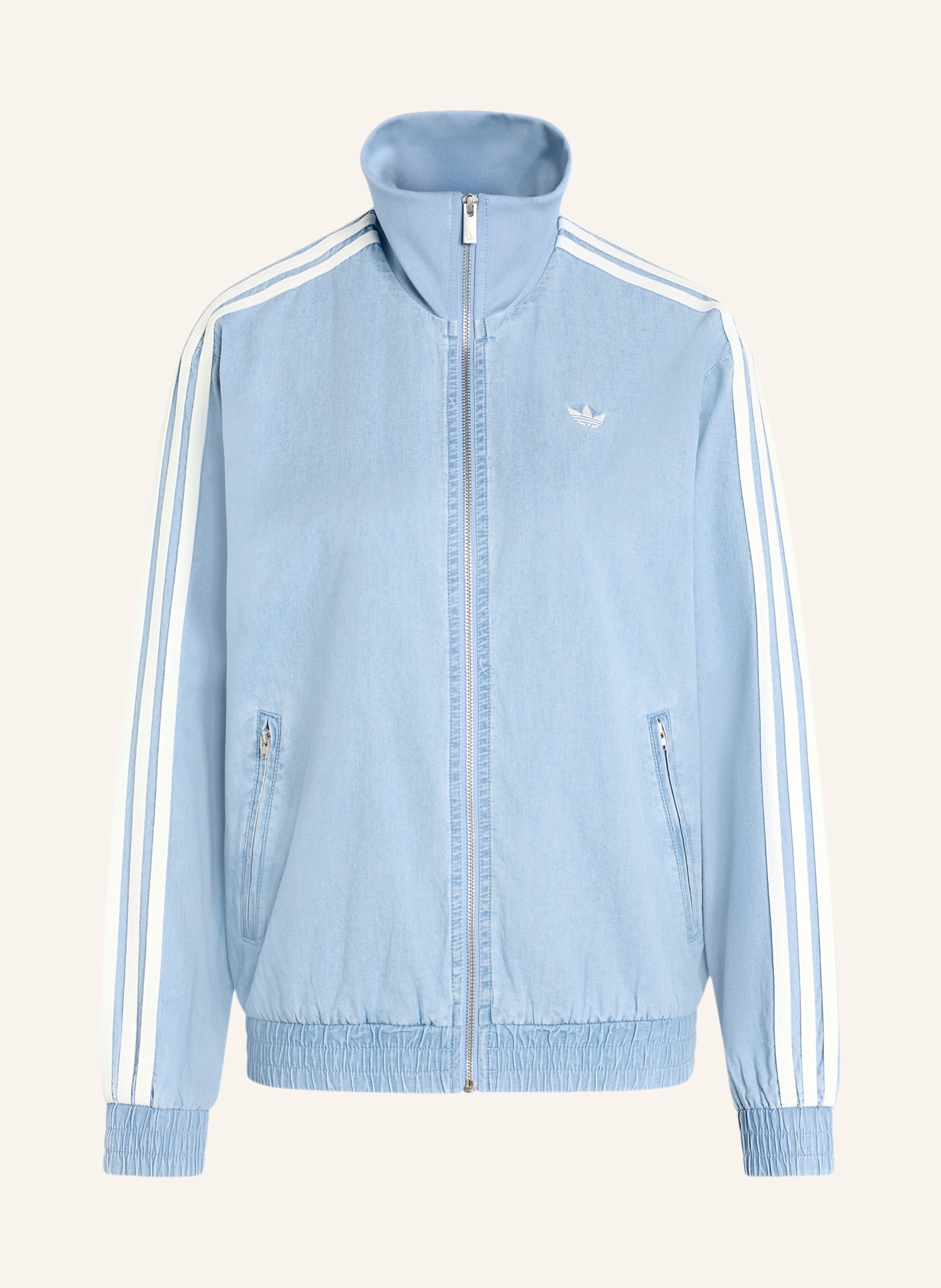adidas Originals Jeansblouson ADIDAS ORIGINALS SUMMER GLOW DENIM FIREBIRD: HELLBLAU / WEISS