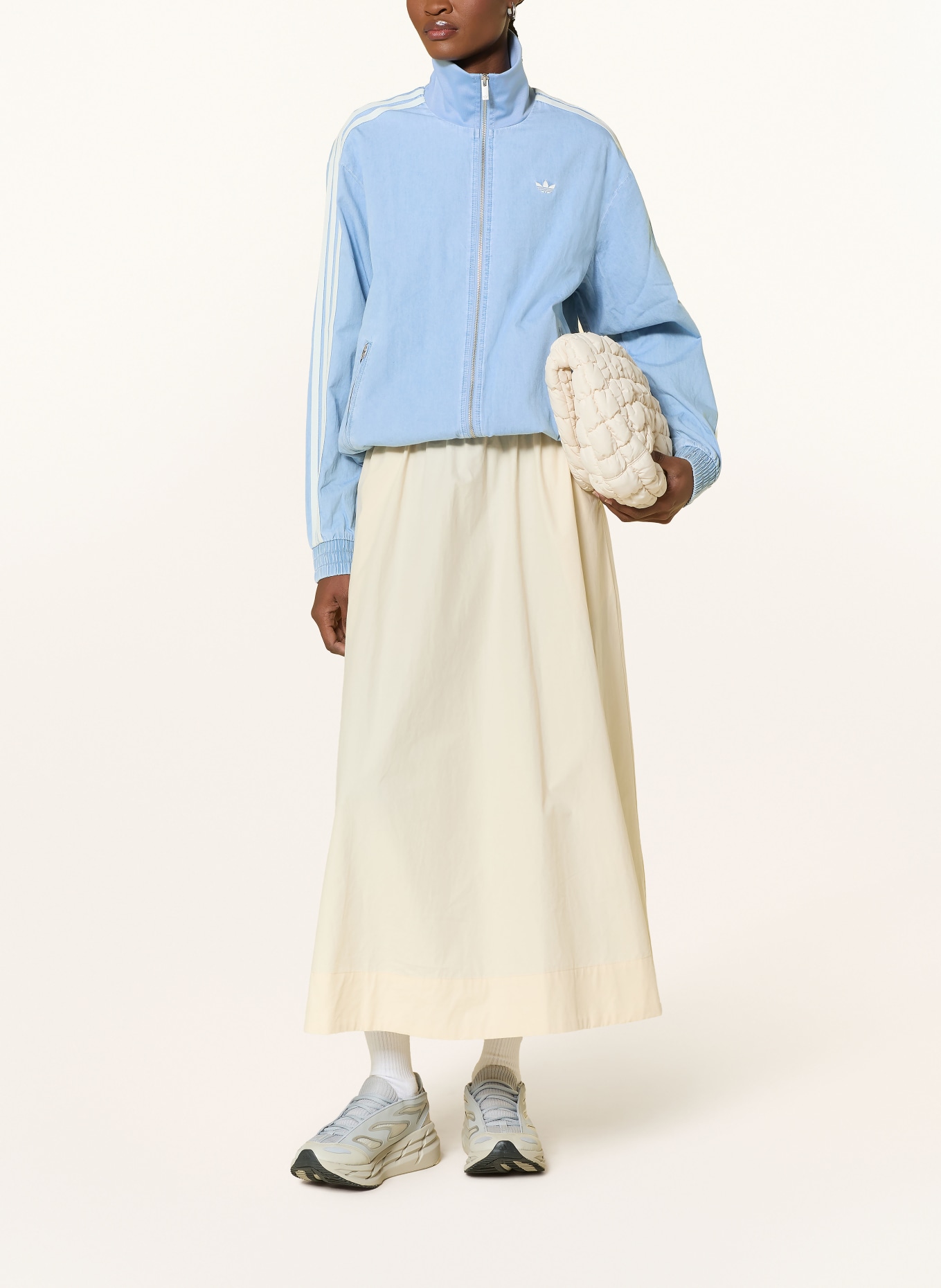 adidas Originals Jeansblouson ADIDAS ORIGINALS SUMMER GLOW DENIM FIREBIRD: HELLBLAU / WEISS