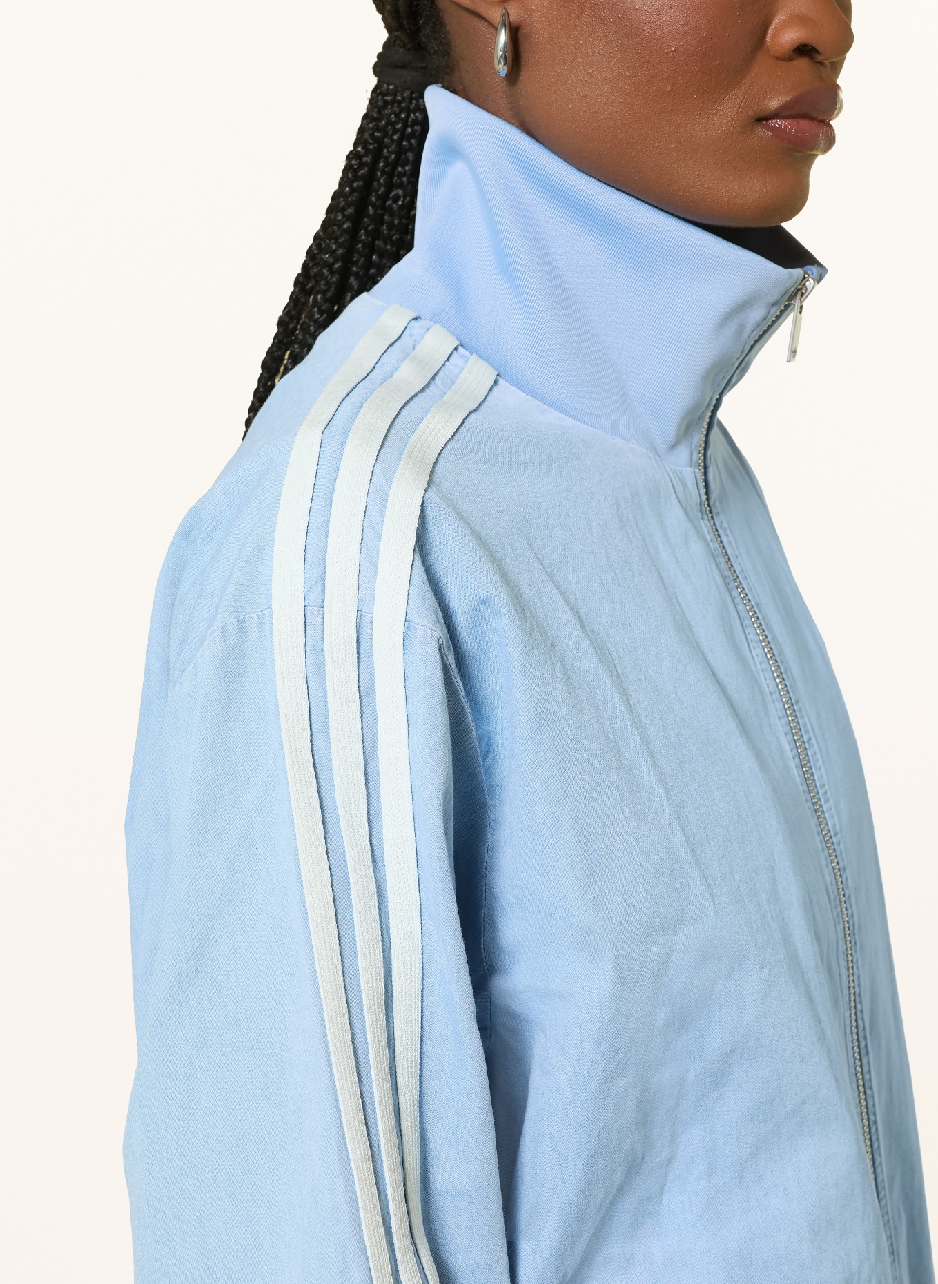 adidas Originals Jeansblouson ADIDAS ORIGINALS SUMMER GLOW DENIM FIREBIRD: HELLBLAU / WEISS
