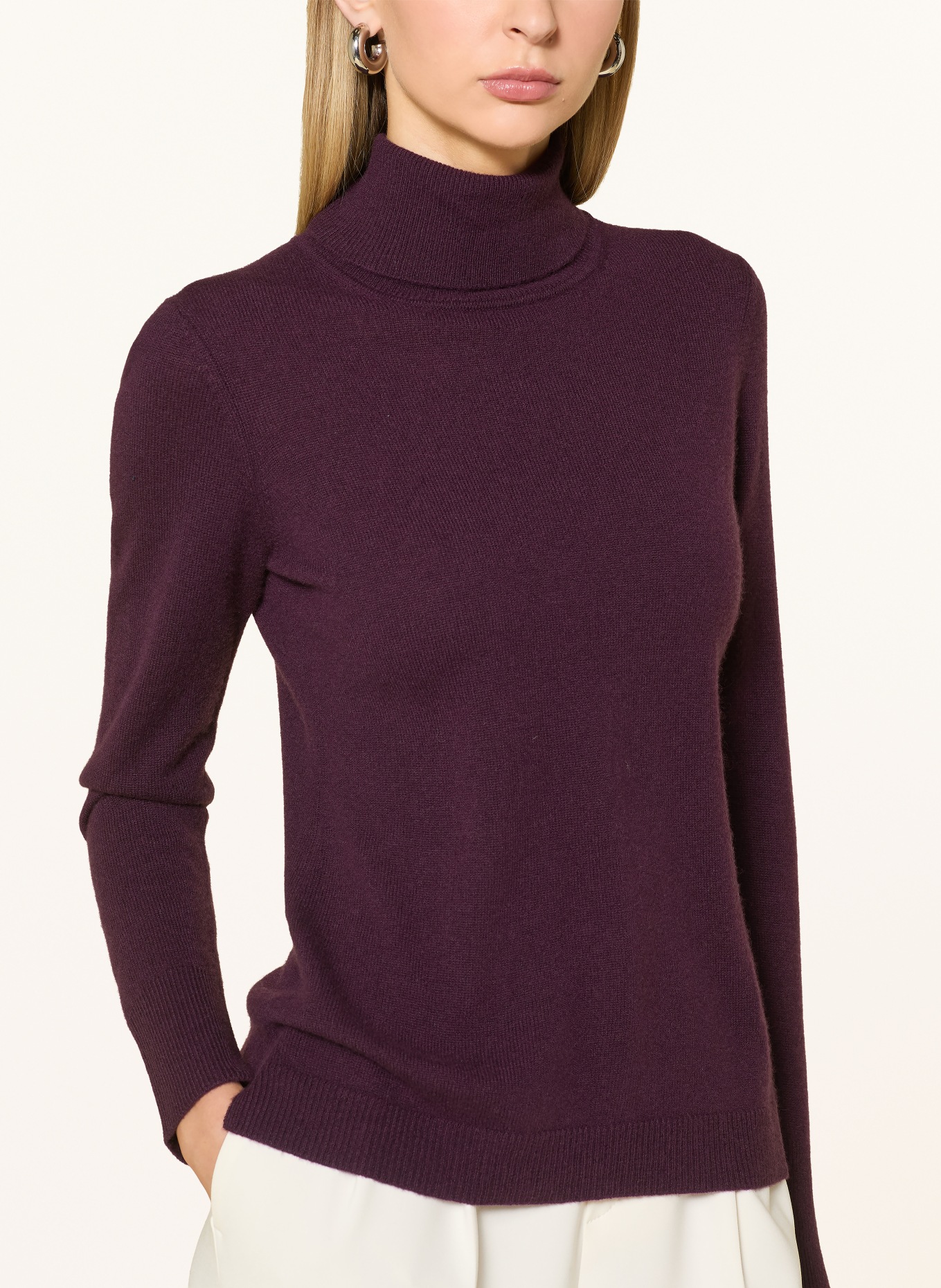 darling harbour Rollkragenpullover aus Cashmere: PLUM