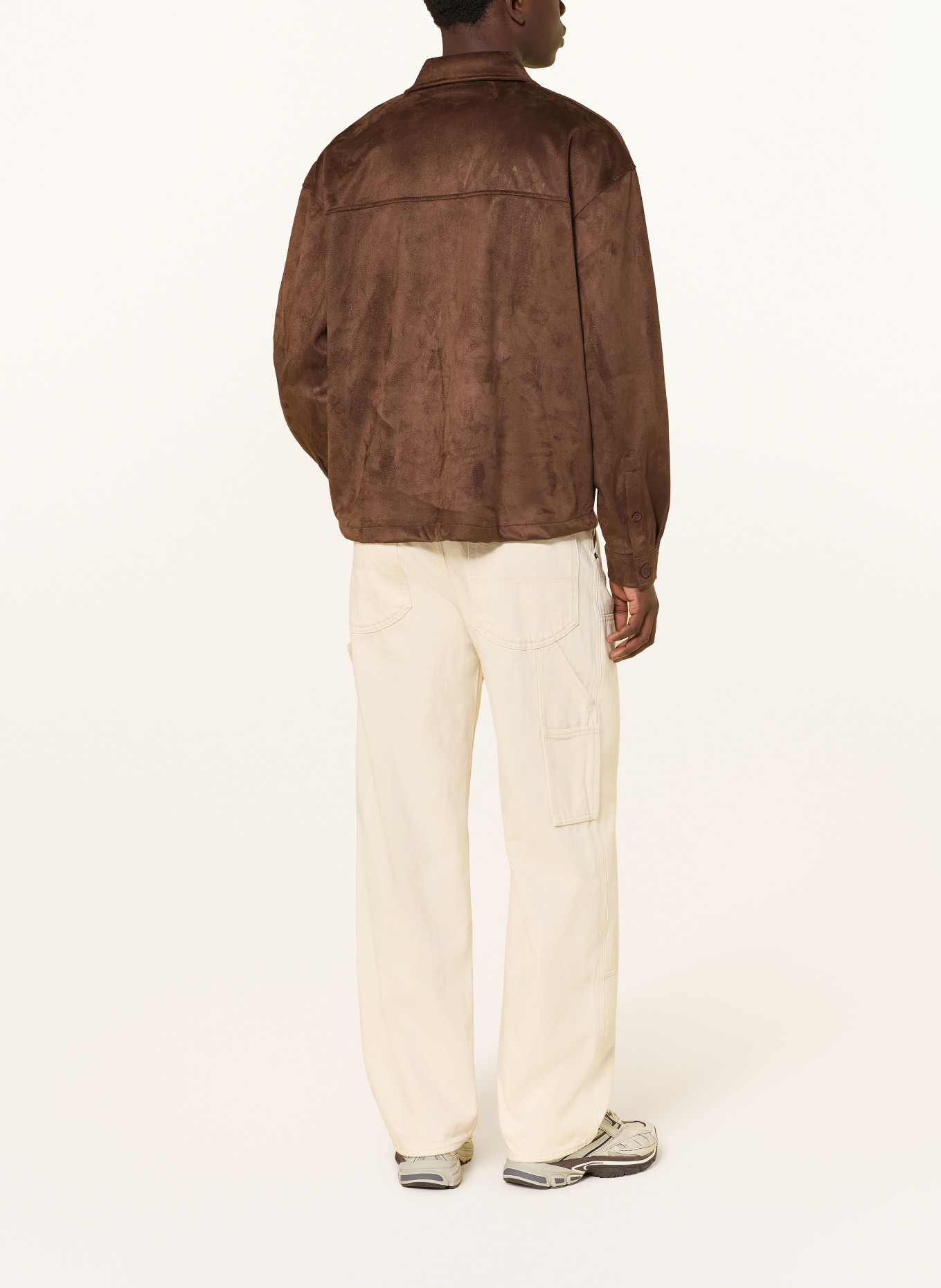 PEGADOR Overjacket MADIKERI in Lederoptik: DUNKELBRAUN