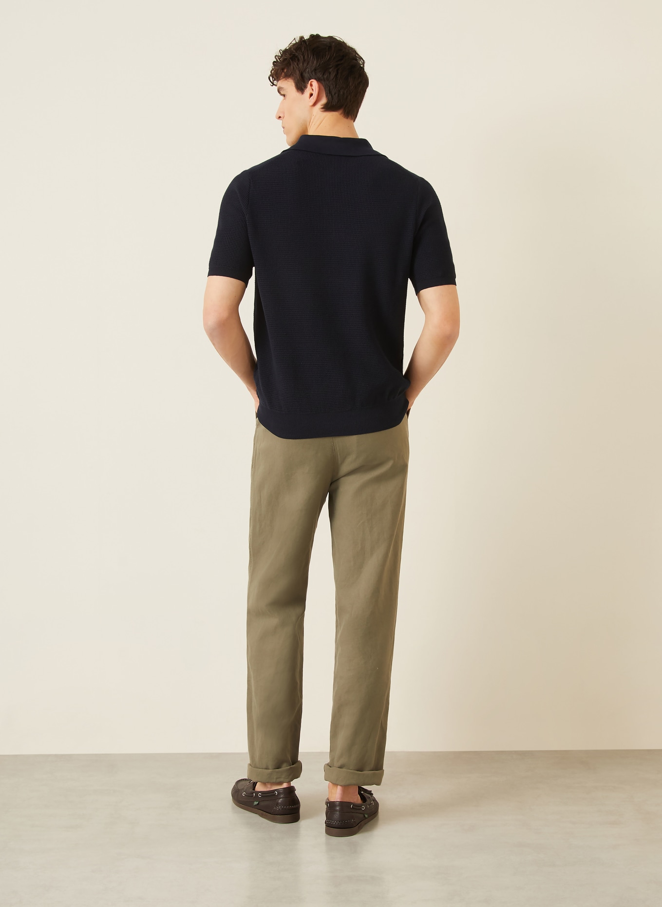 FIORONI Knit polo shirt: DARK BLUE