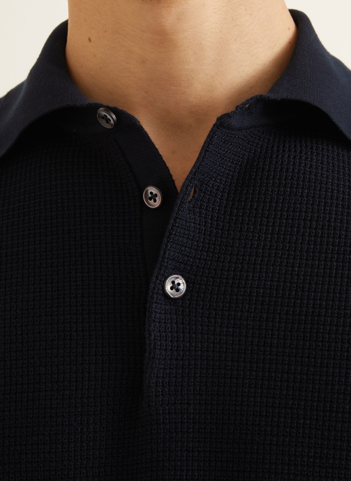 FIORONI Knit polo shirt: DARK BLUE
