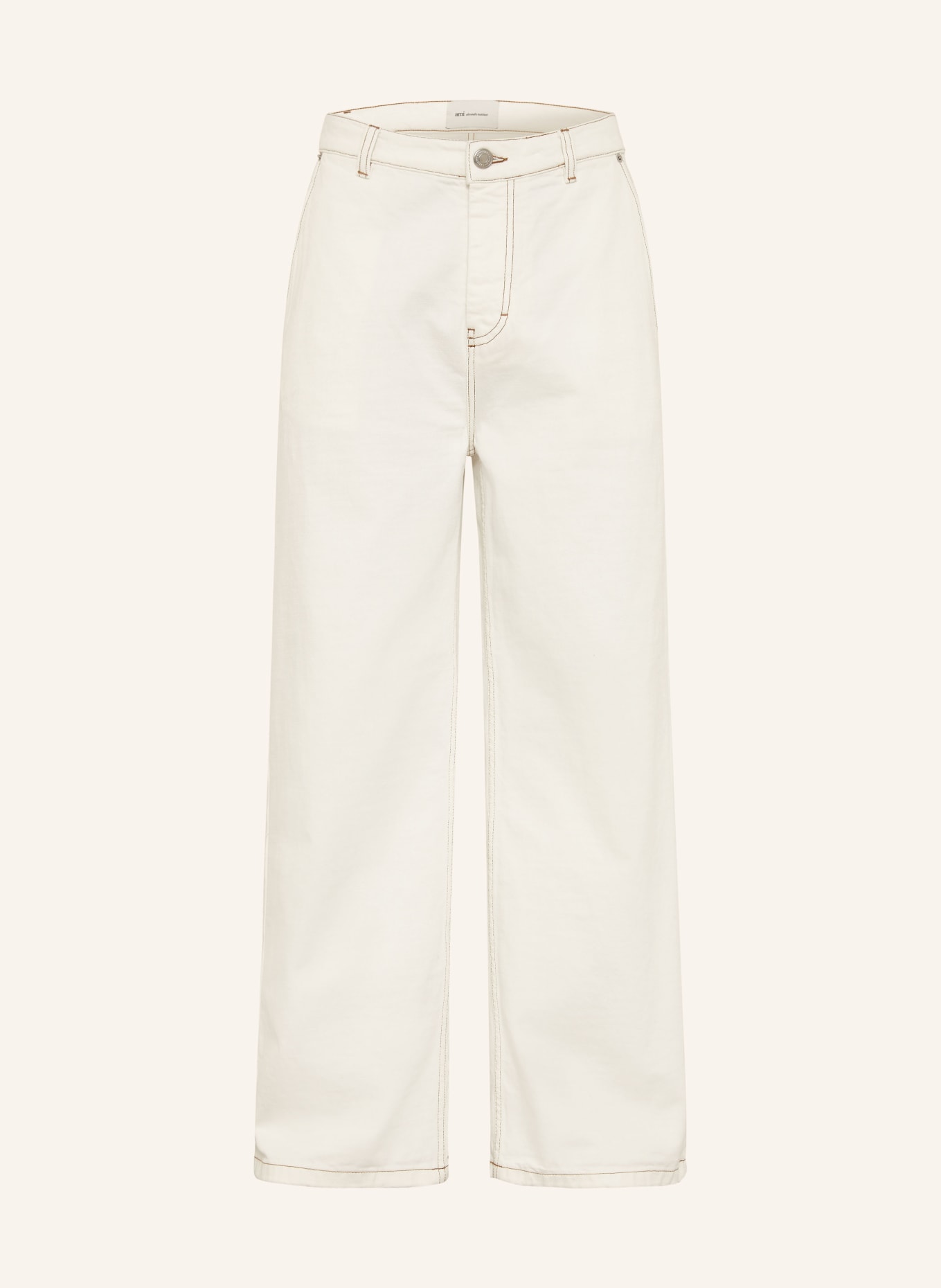 AMI PARIS Džíny Regular Fit: 136  BLANC CREME