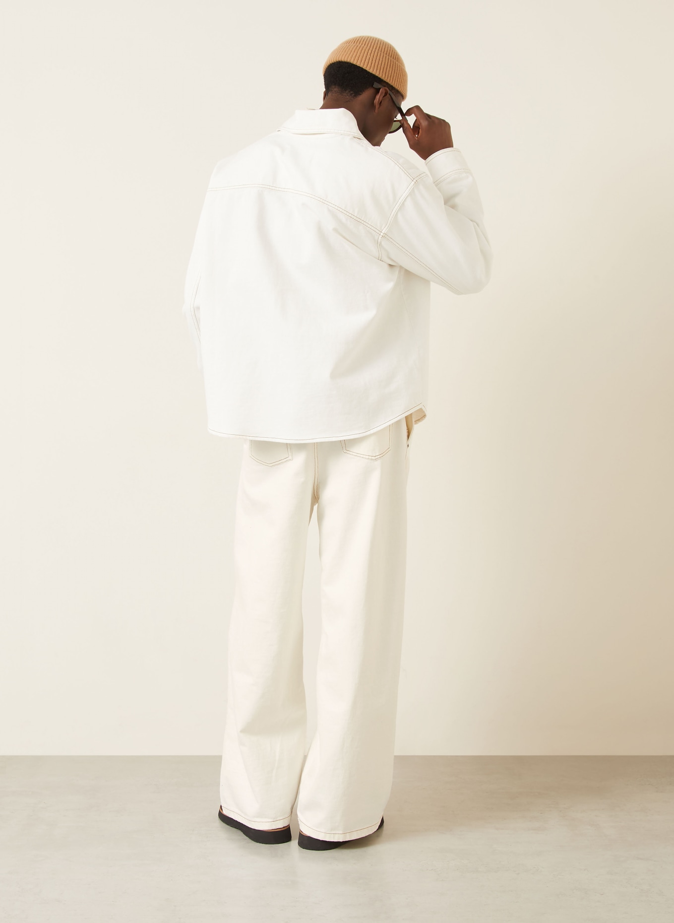 AMI PARIS Džíny Regular Fit: 136  BLANC CREME