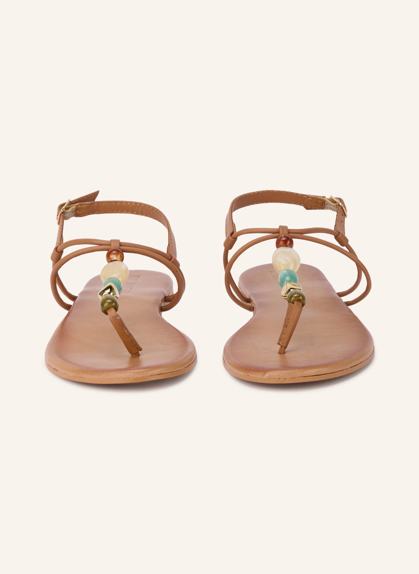 INUOVO Tåseparatorer med smykkesten: COGNAC / GULD / MINT