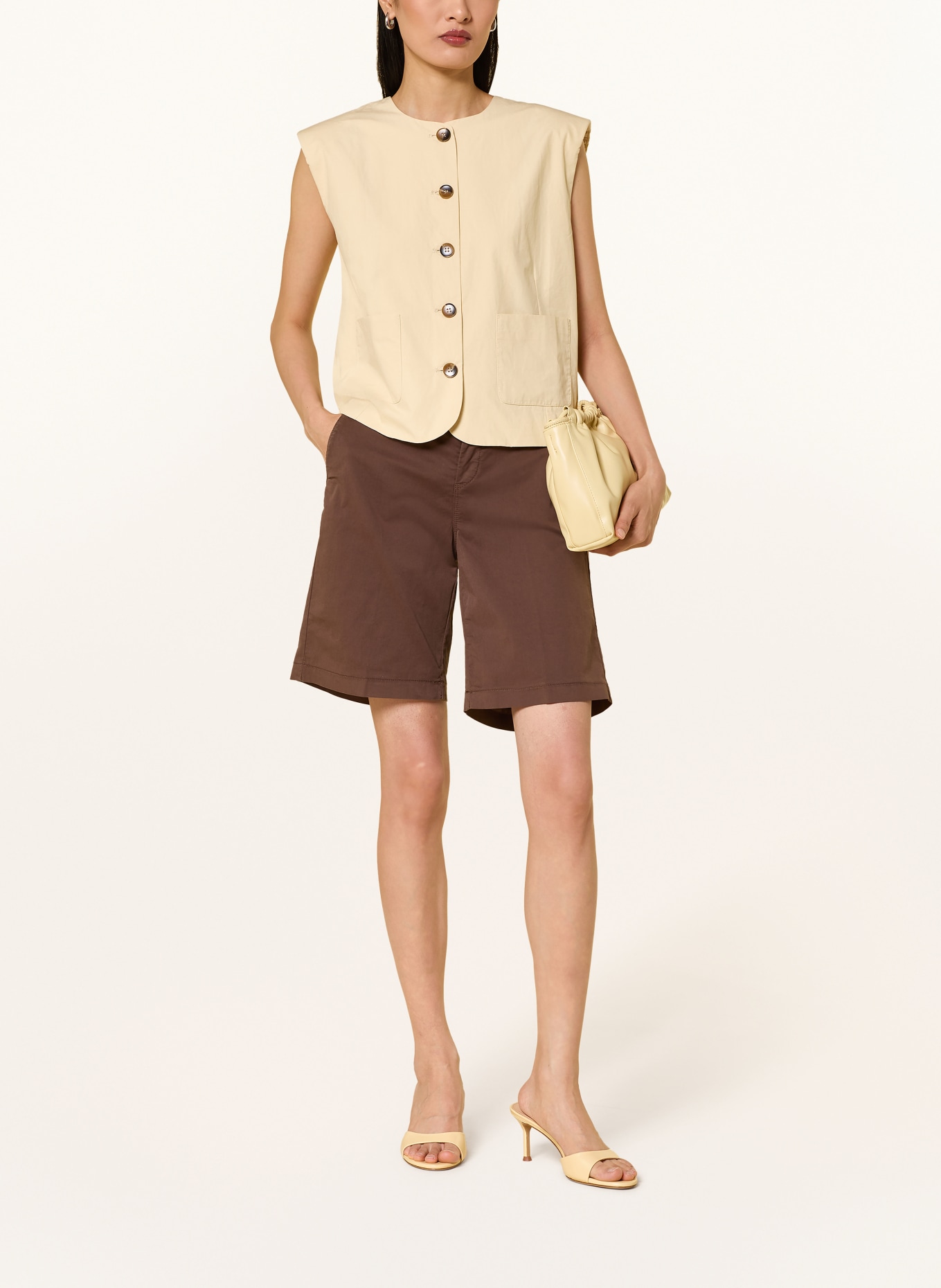 MAC Bermudas CHINO: DUNKELBRAUN