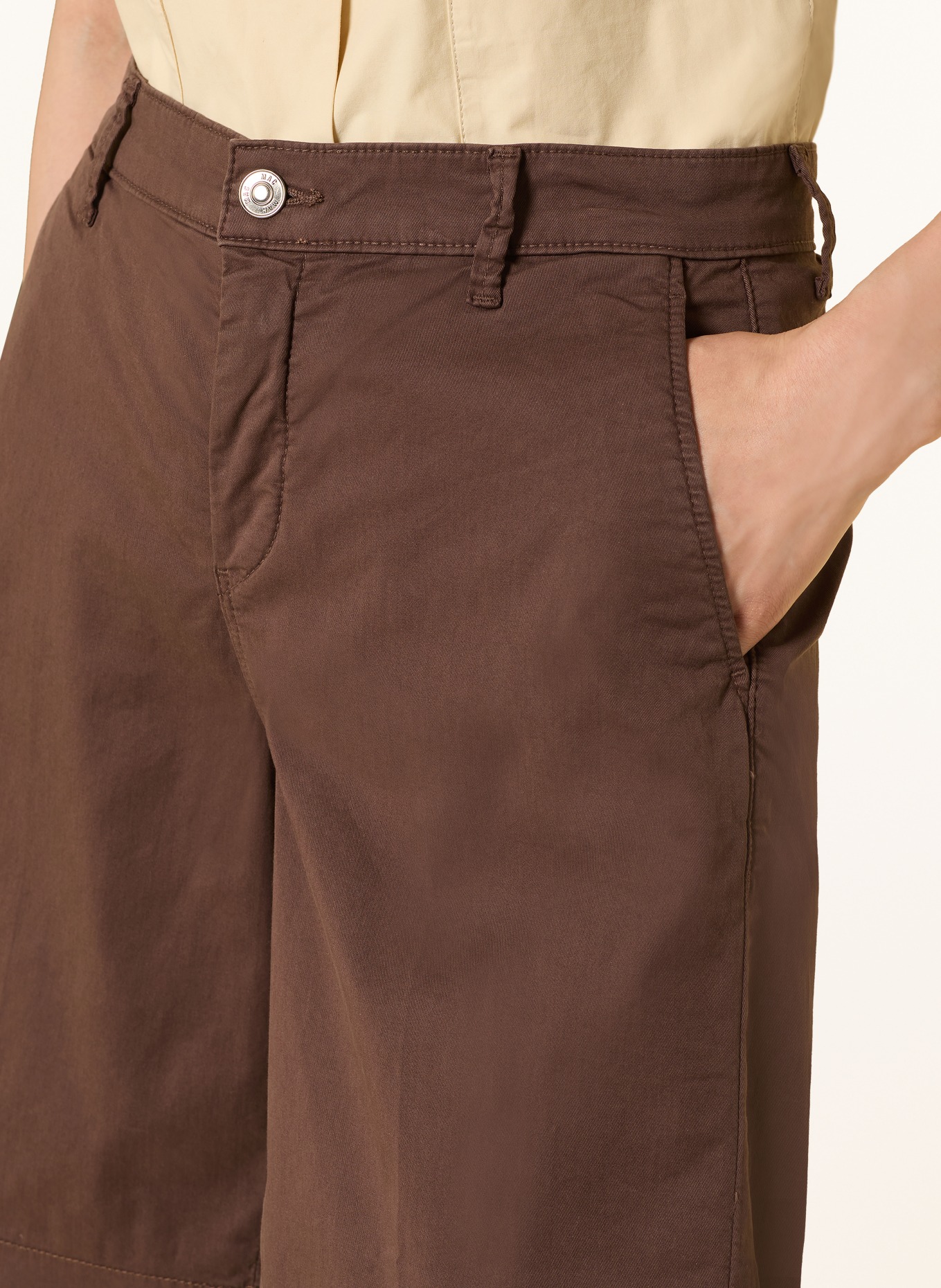 MAC Bermudas CHINO: DUNKELBRAUN
