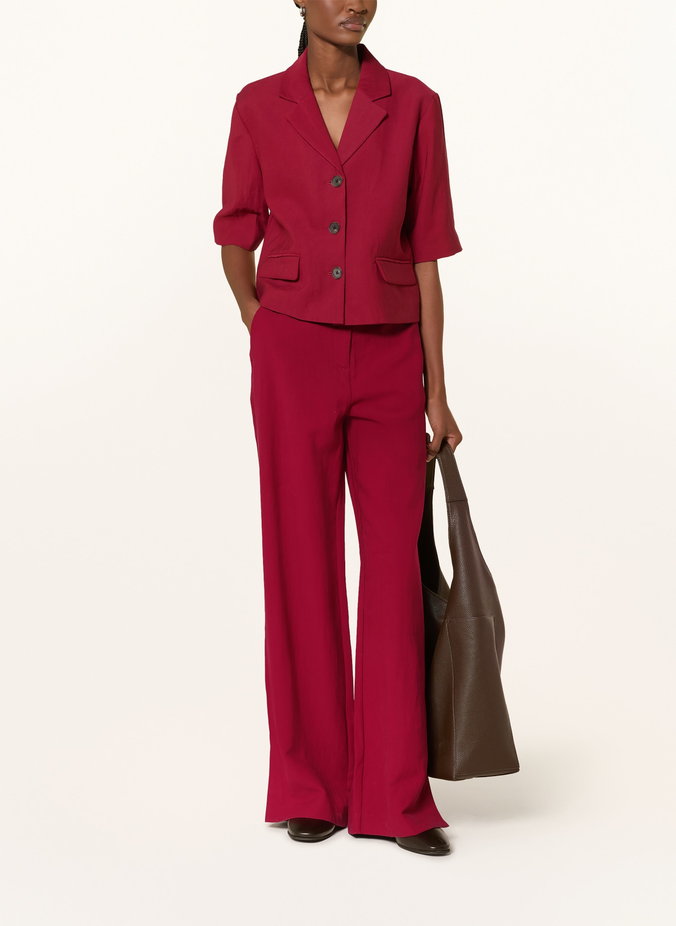 MSCH COPENHAGEN Marlene Pants MSCHKEELEY EDELMIRA: DARK RED