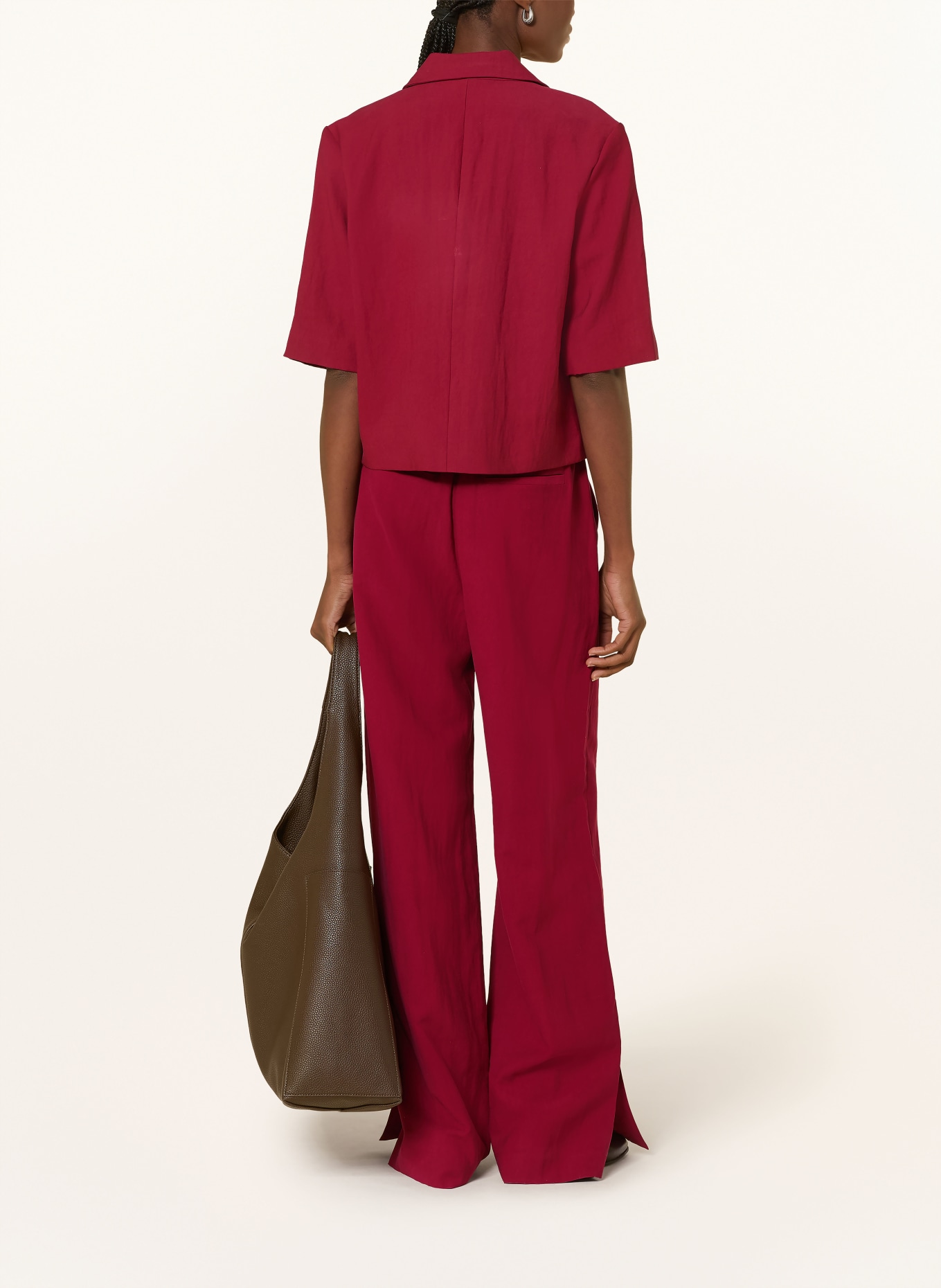 MSCH COPENHAGEN Marlene Pants MSCHKEELEY EDELMIRA: DARK RED