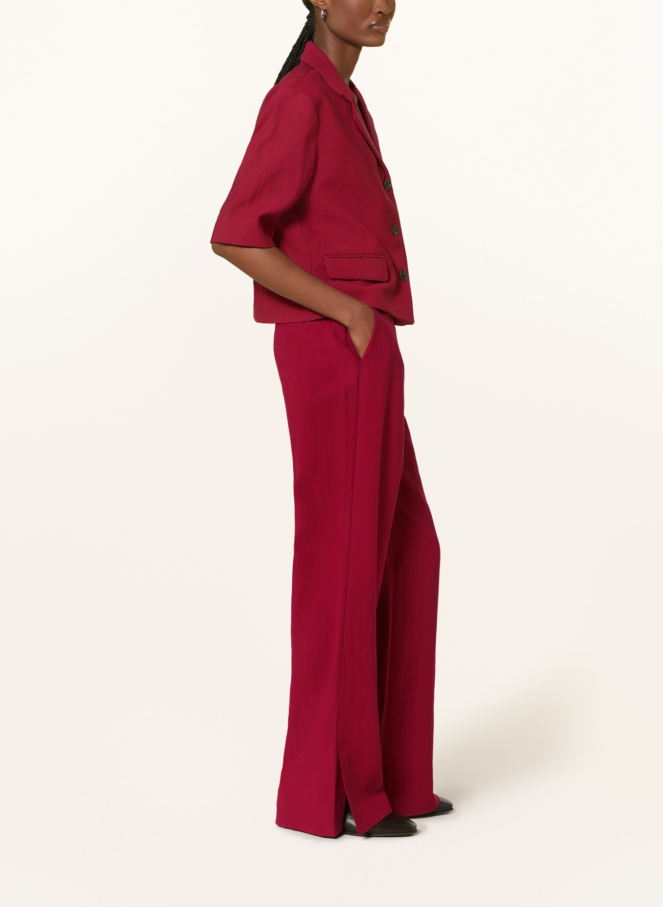 MSCH COPENHAGEN Marlene Pants MSCHKEELEY EDELMIRA: DARK RED