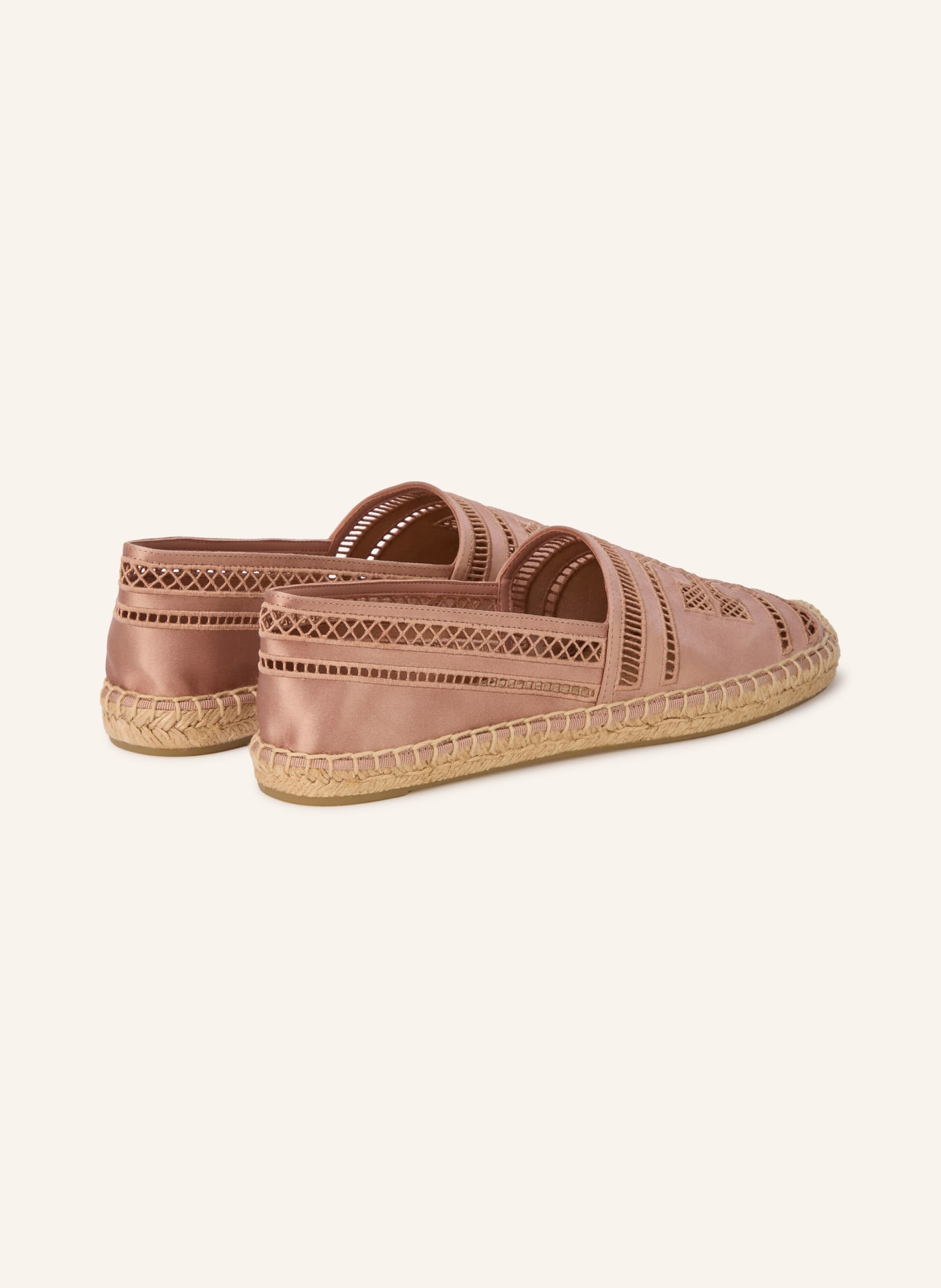 TORY BURCH Espadrilles OPEN WEAVE: ROSÉGOLD / HELLBRAUN