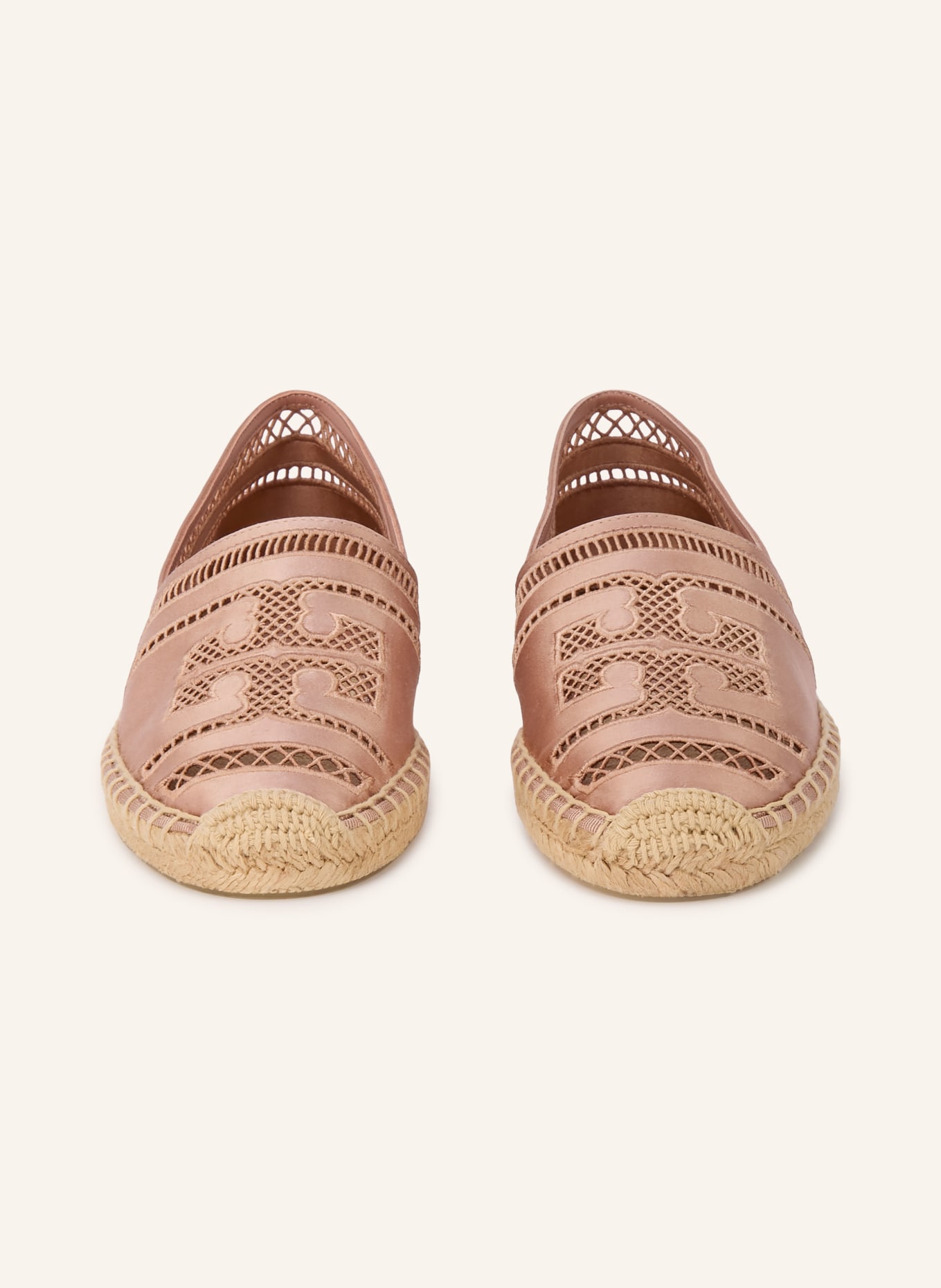 TORY BURCH Espadrilles OPEN WEAVE: ROSÉGOLD / HELLBRAUN