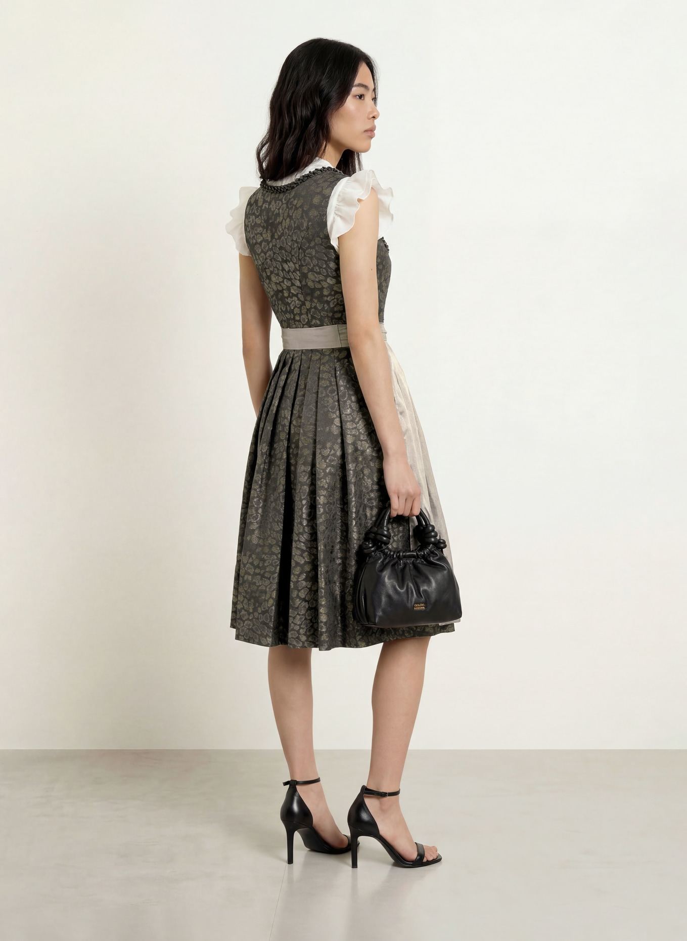 KRÜGER Dirndl: DUNKELGRAU / SILBER / GRAU