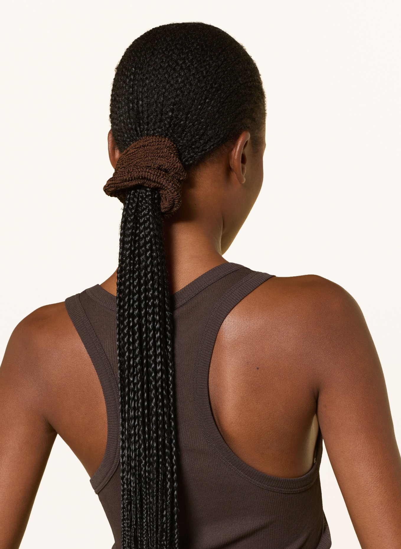 Hunza G Scrunchie: DARK BROWN