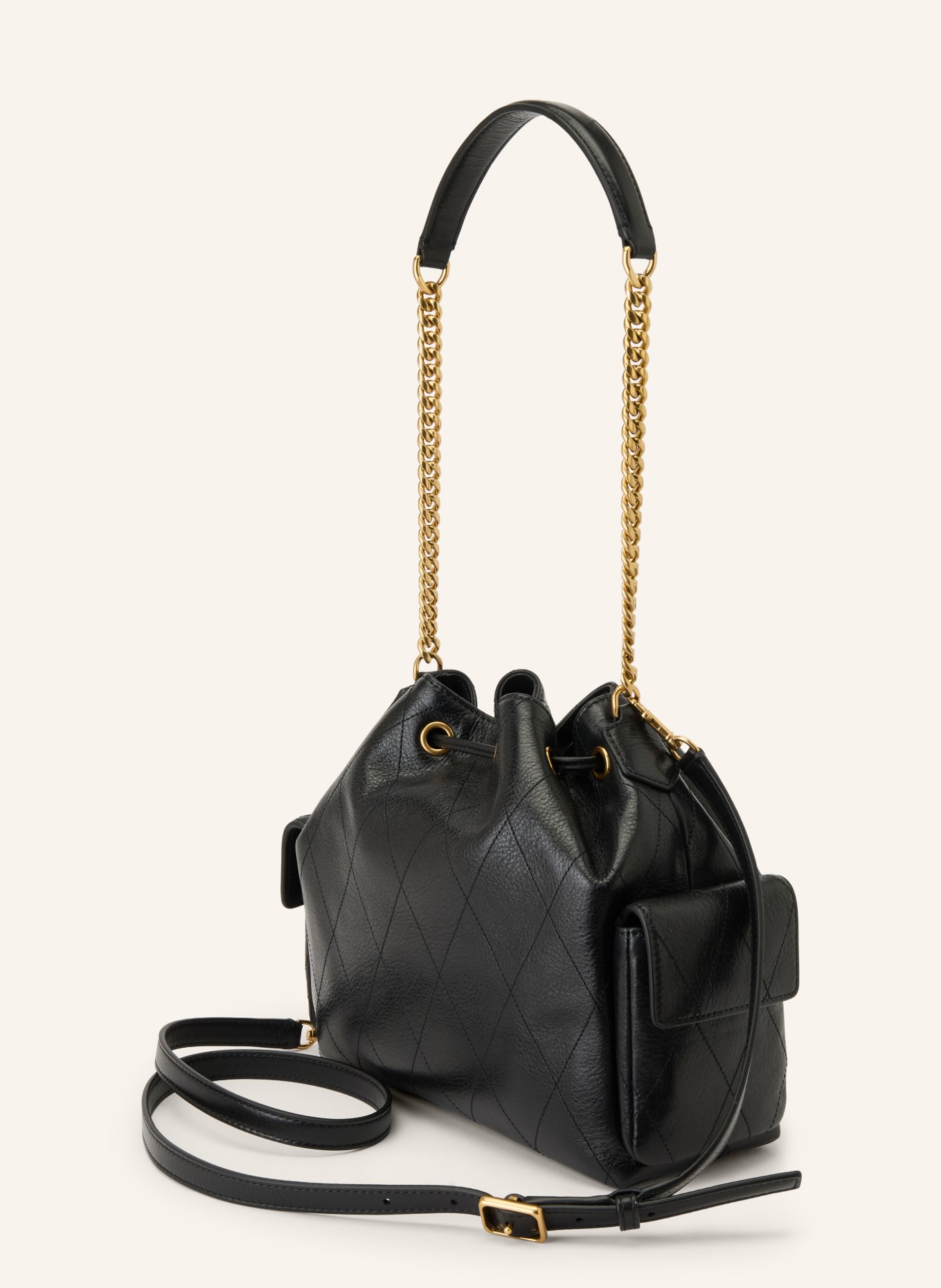 TORY BURCH Sac cabas CHARLIE: NOIR / OR