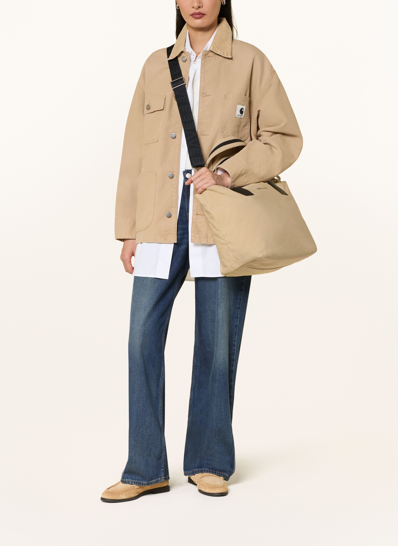 Vee Collective Shopper ESSENCE: BEIGE / ZILVER / ZWART