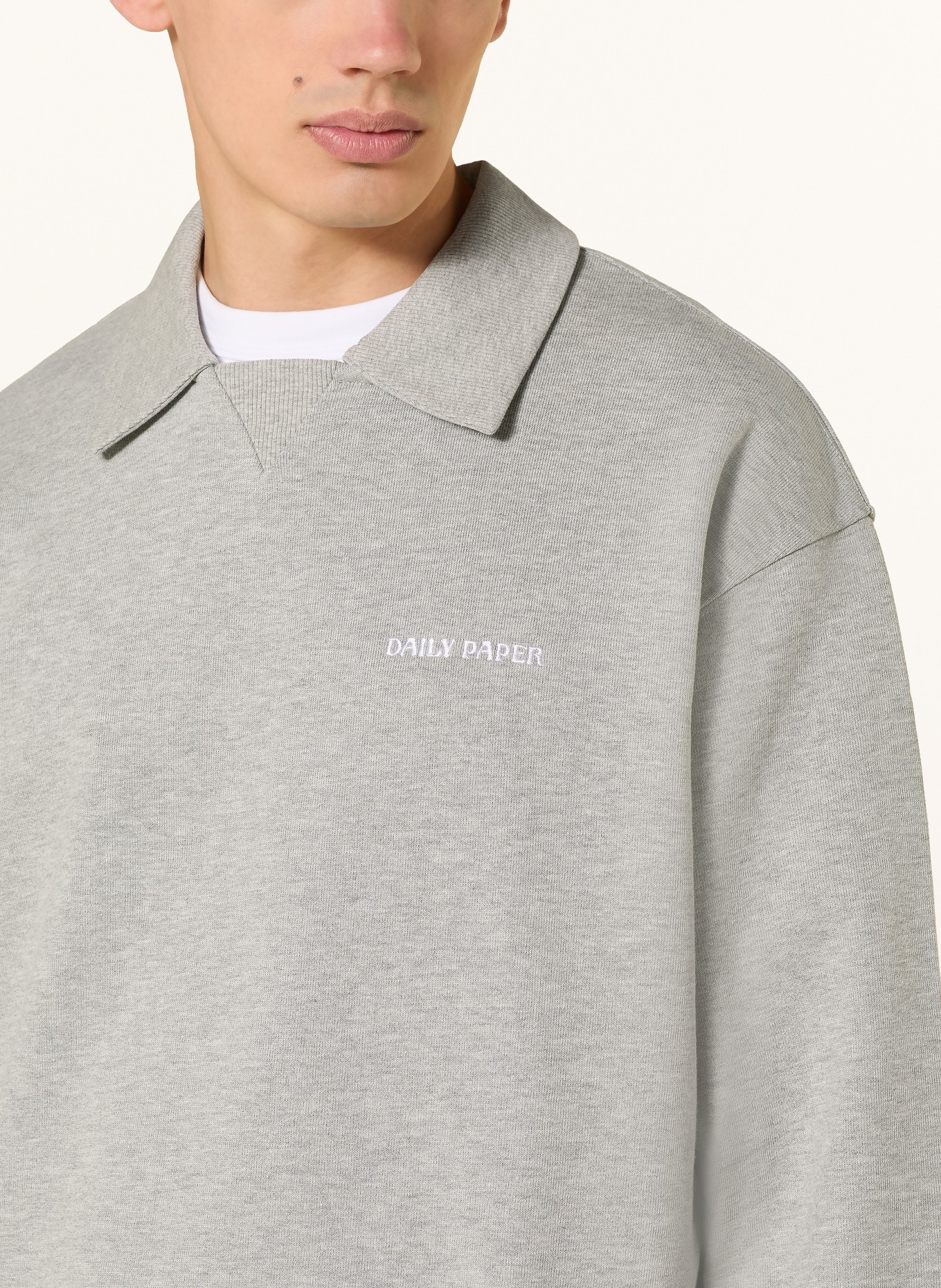 DAILY PAPER Oversized-Sweatshirt DIAS: GRAU