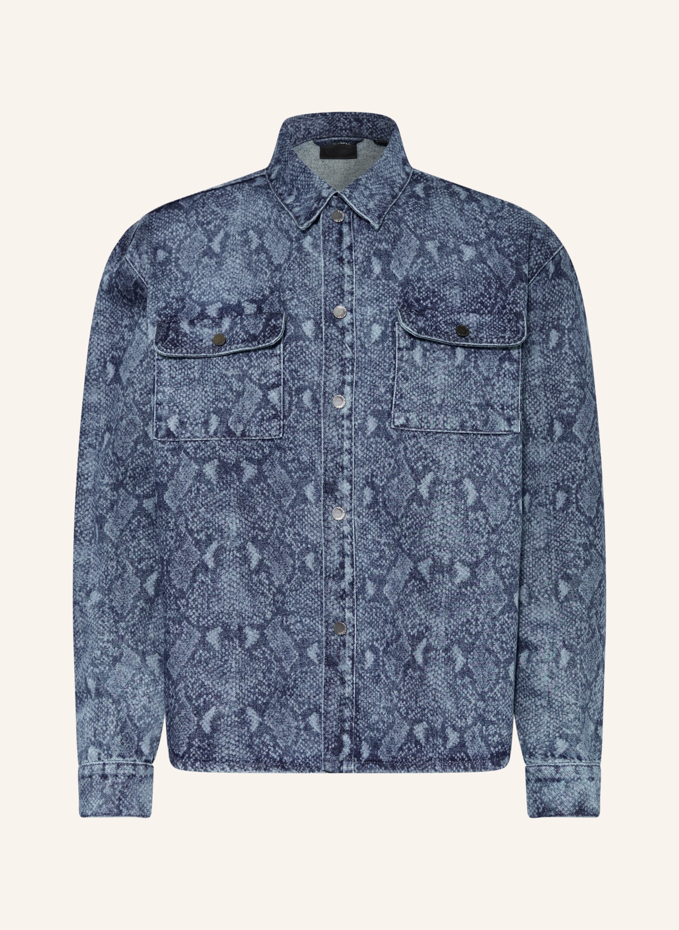 DAILY PAPER Jeans-Overjacket SNAKE LASER RAHUL: BLAU / HELLBLAU
