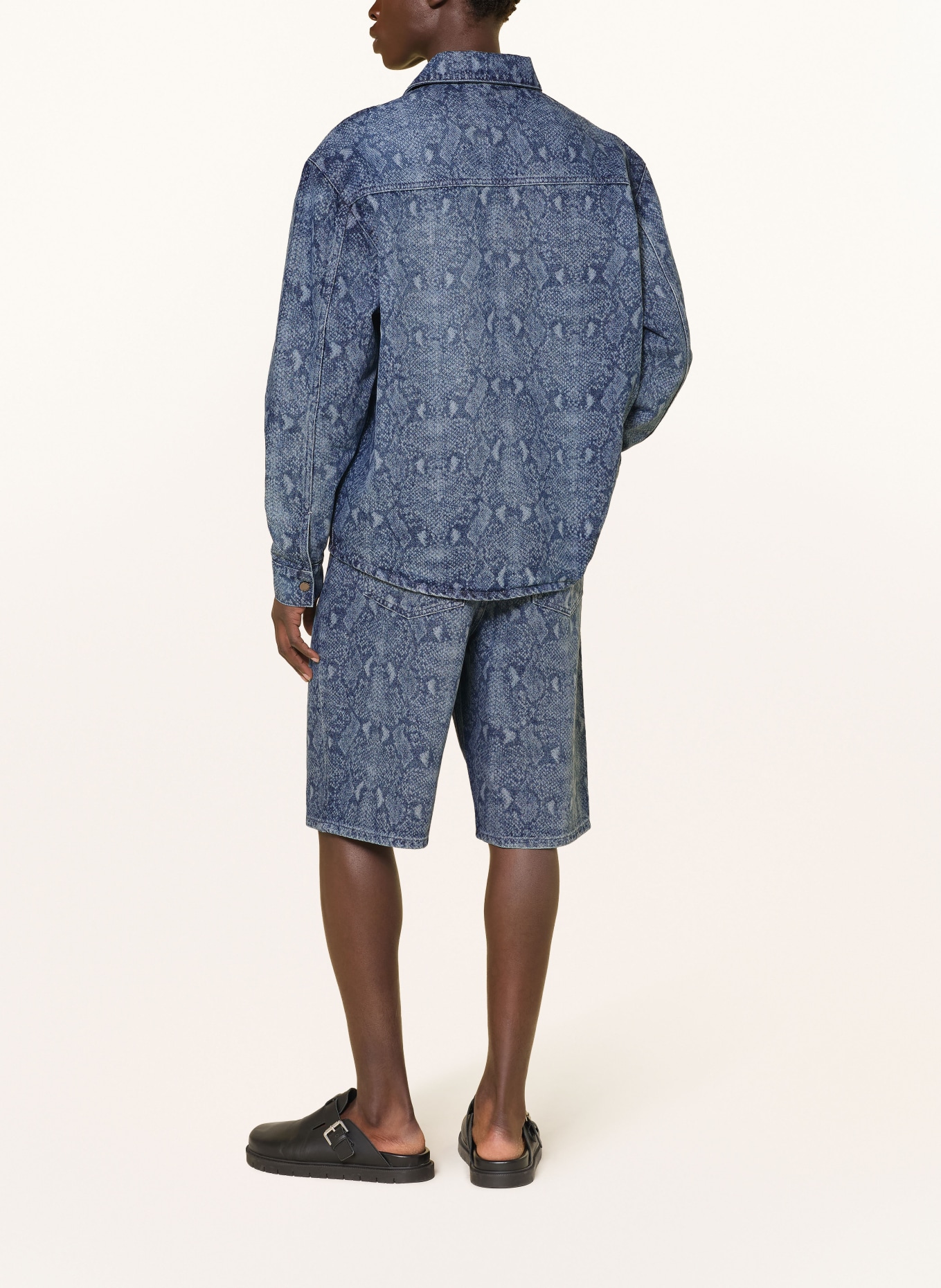 DAILY PAPER Jeans-Overjacket SNAKE LASER RAHUL: BLAU / HELLBLAU