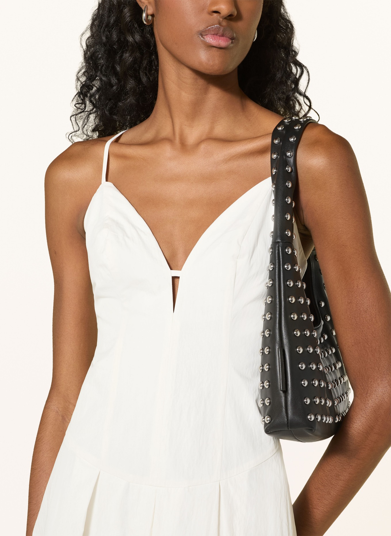 LeGer Studio JELLA dress with cut-out: ECRU