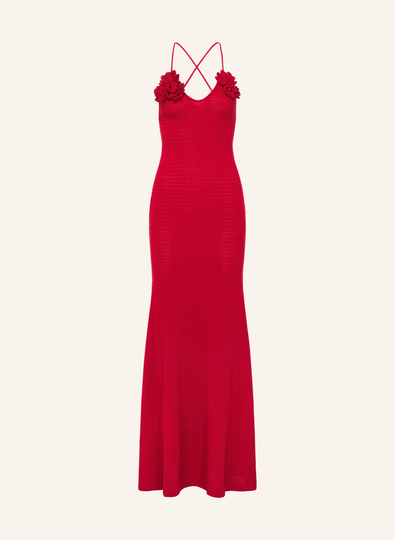 LeGer Studio Robe en maille LIA: ROUGE