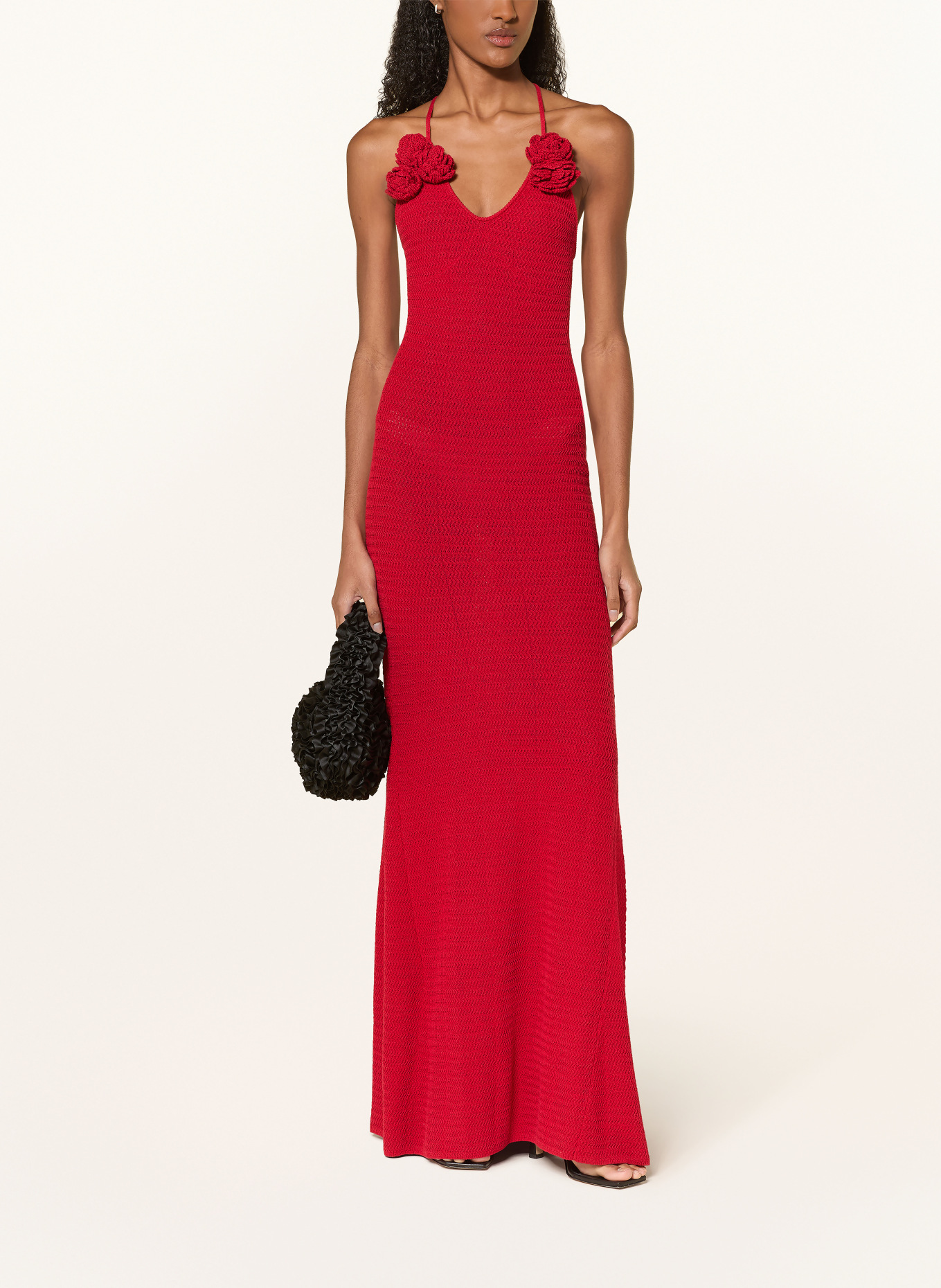 LeGer Studio Robe en maille LIA: ROUGE
