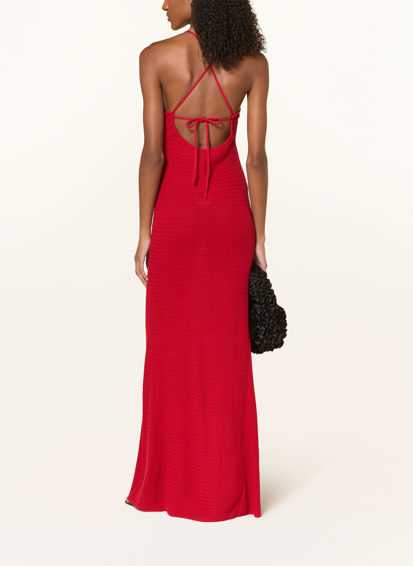LeGer Studio Robe en maille LIA: ROUGE
