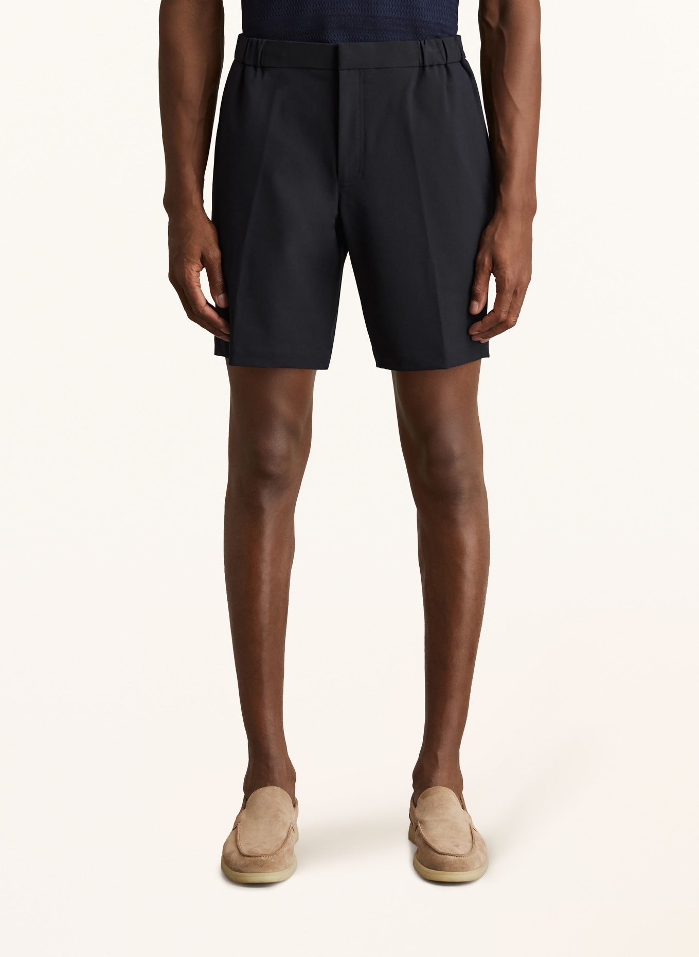 REISS DECK Chinoshorts: DARK BLUE