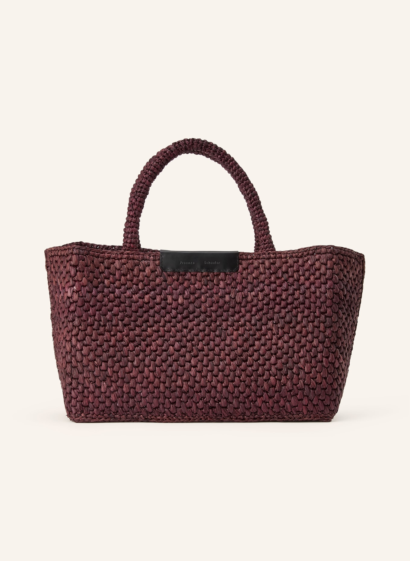 Proenza Schouler Shopper EAST WEST TOTE: DUNKELLILA / SCHWARZ