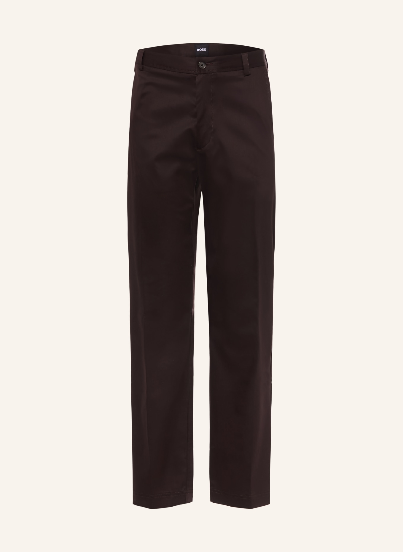 BOSS Broek KENT Straight Fit: MARRON FONCÉ