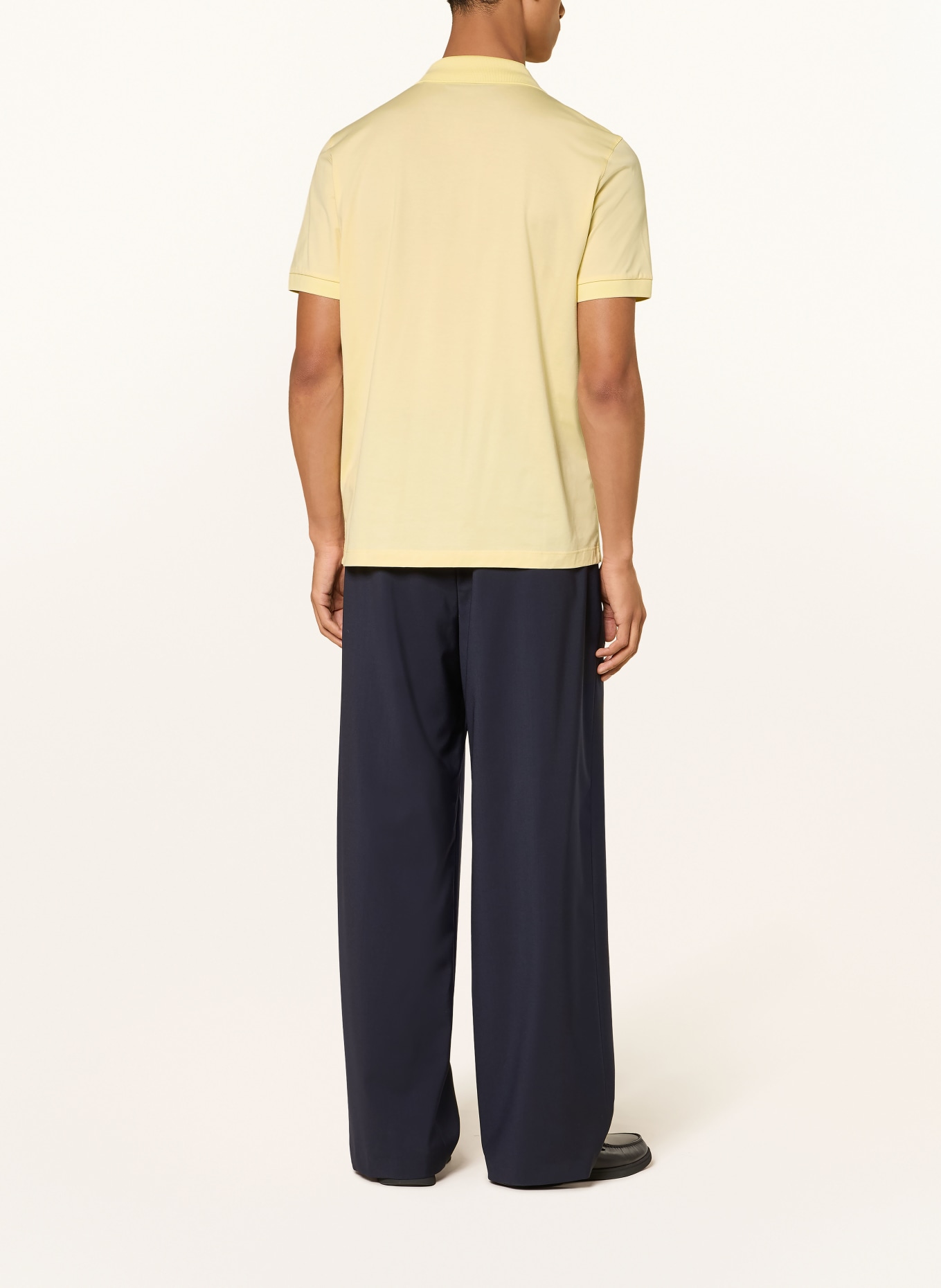 BOSS Jersey-poloshirt: LICHTGEEL