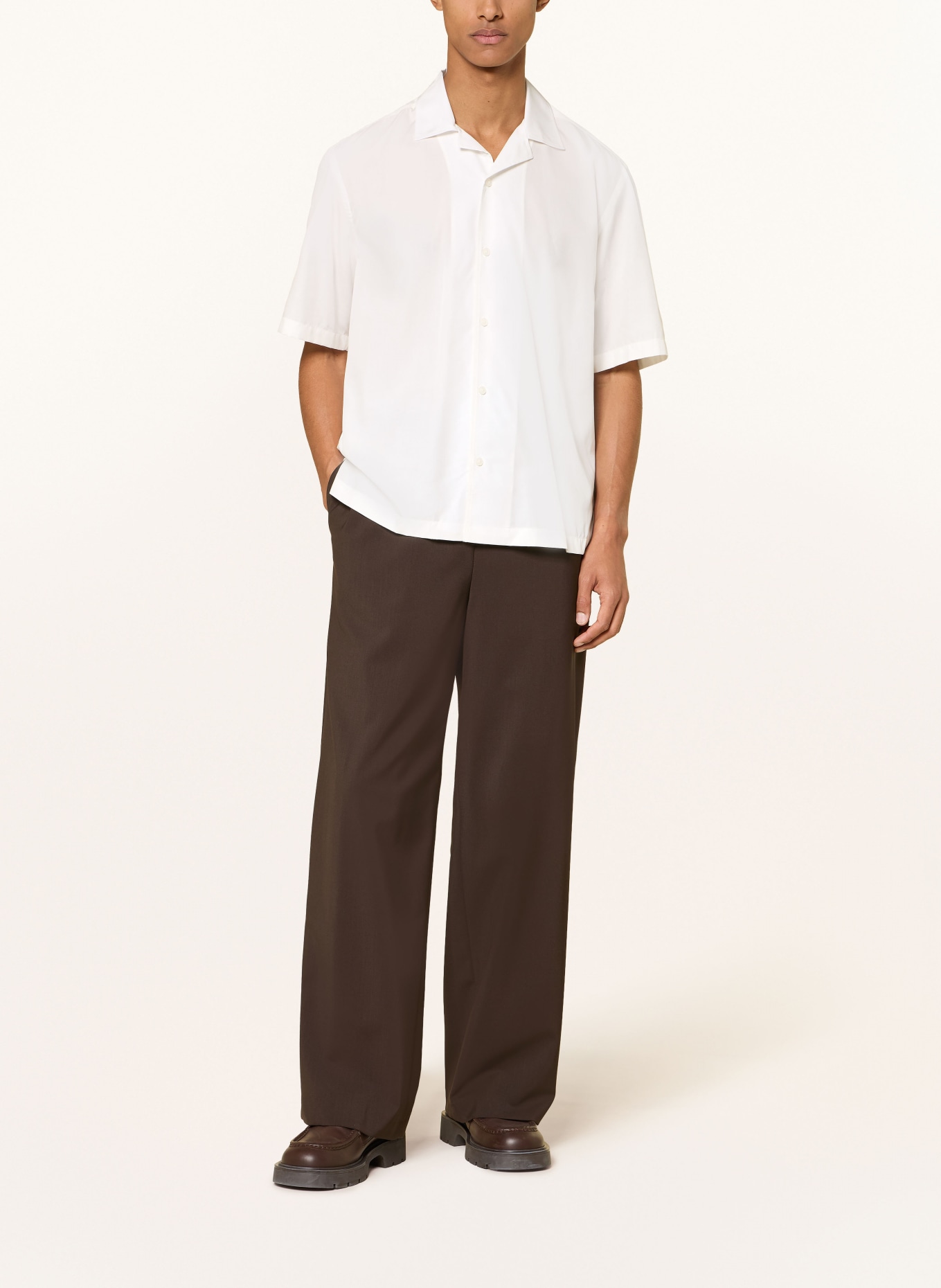 BOSS Resortskjorte CESAR-CAMP Comfort Fit: ECRU