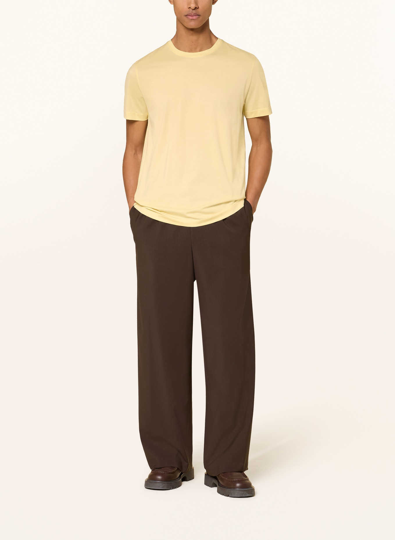 BOSS T-shirt TAUT: ECRU