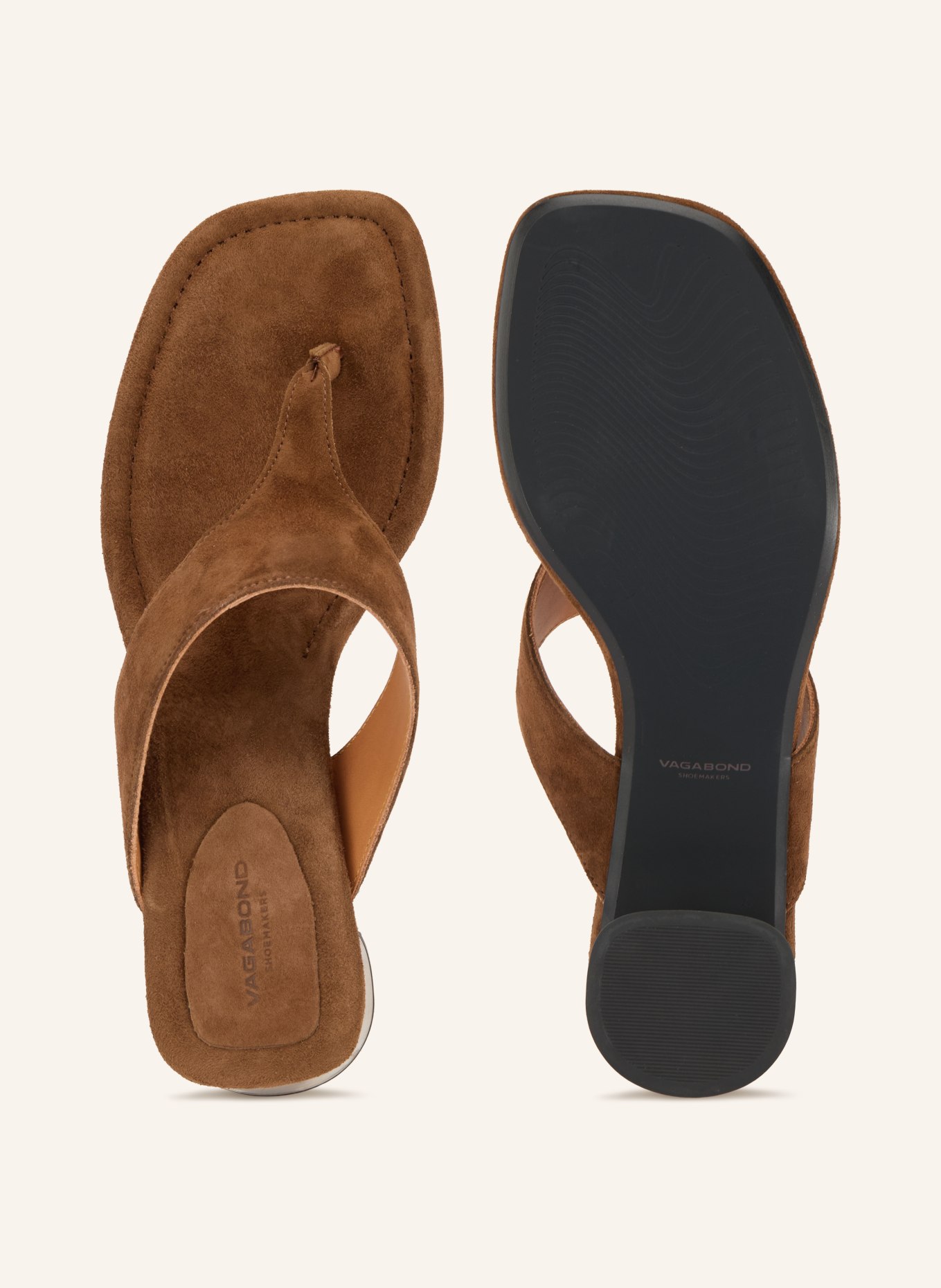 VAGABOND SHOEMAKERS Zehentrenner EVIE: BRAUN