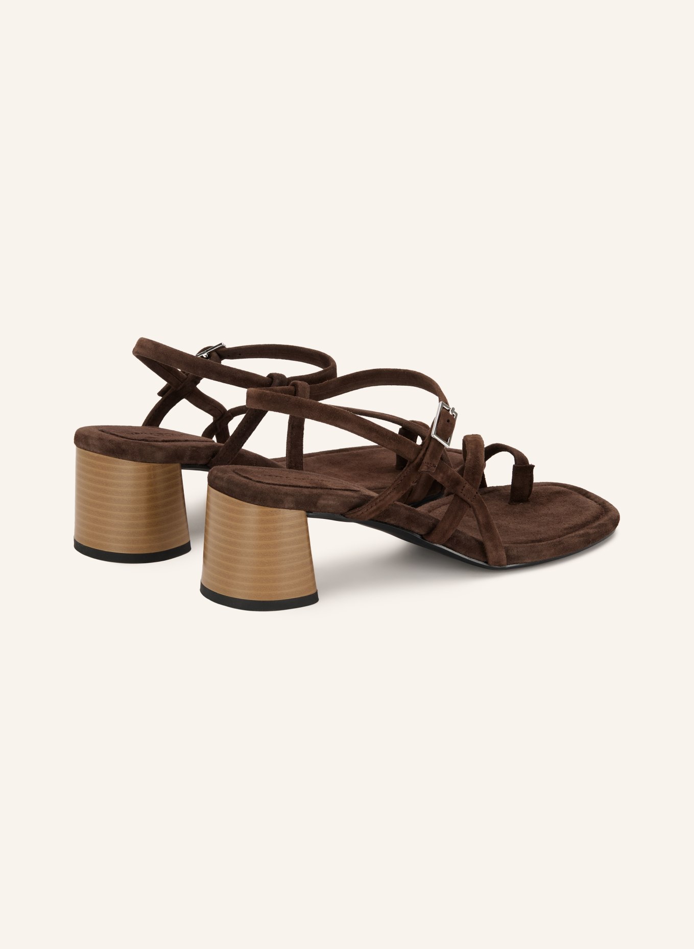 VAGABOND SHOEMAKERS EVIE toe-separator sandals: DARK BROWN