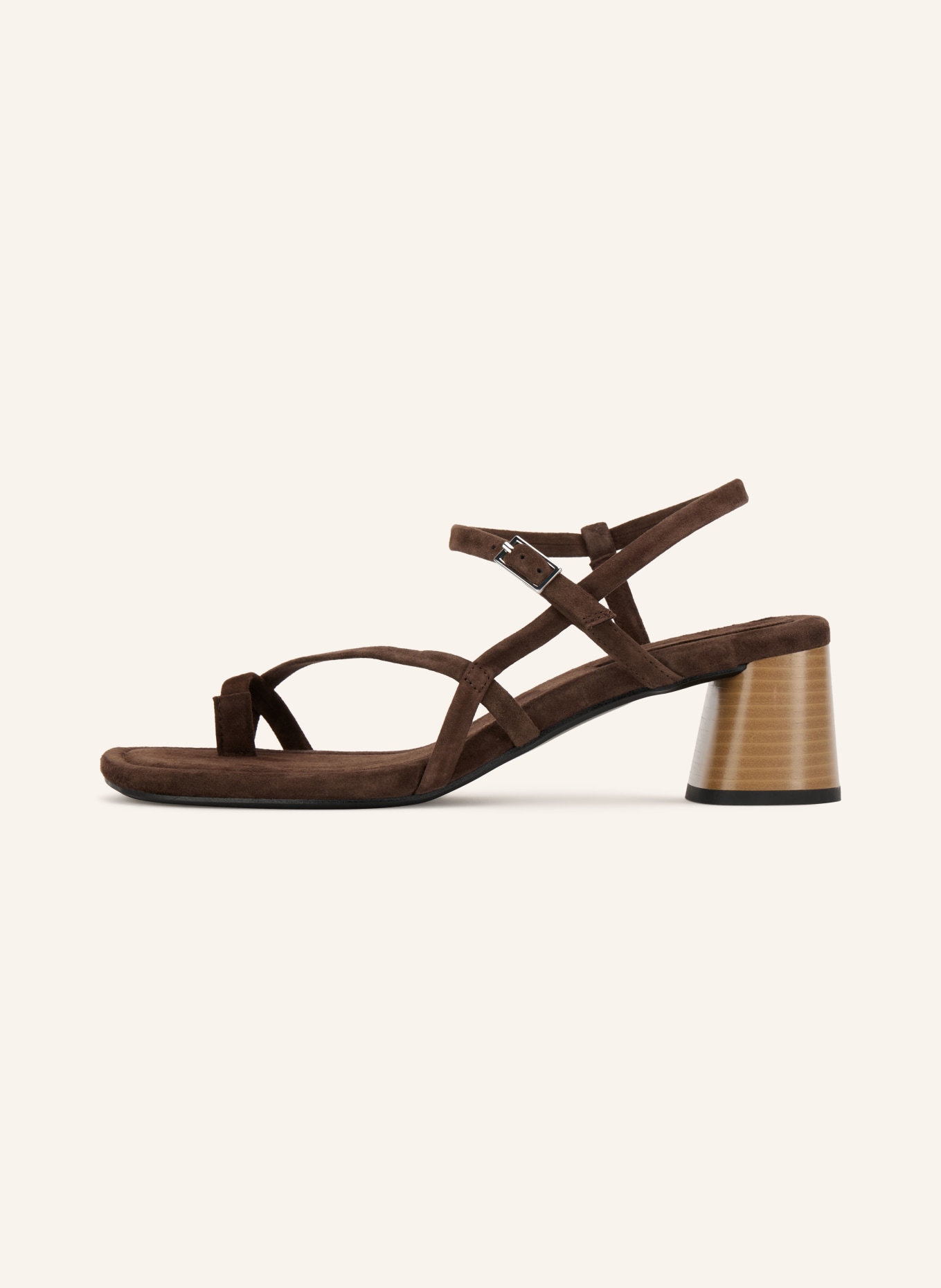 VAGABOND SHOEMAKERS EVIE toe-separator sandals: DARK BROWN
